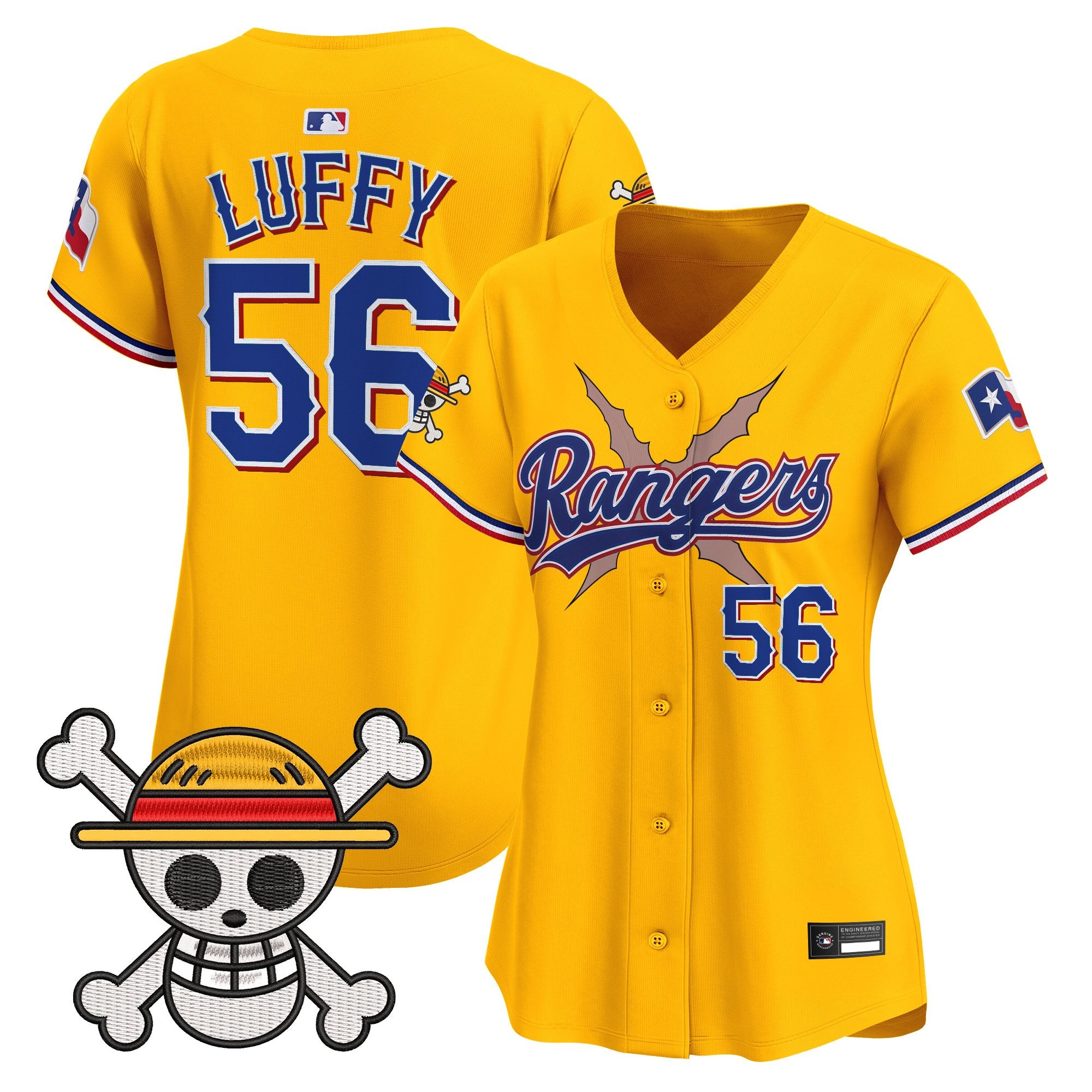 Women's Texas Rangers x One Piece Vapor Premier Limited Jersey - Stitched