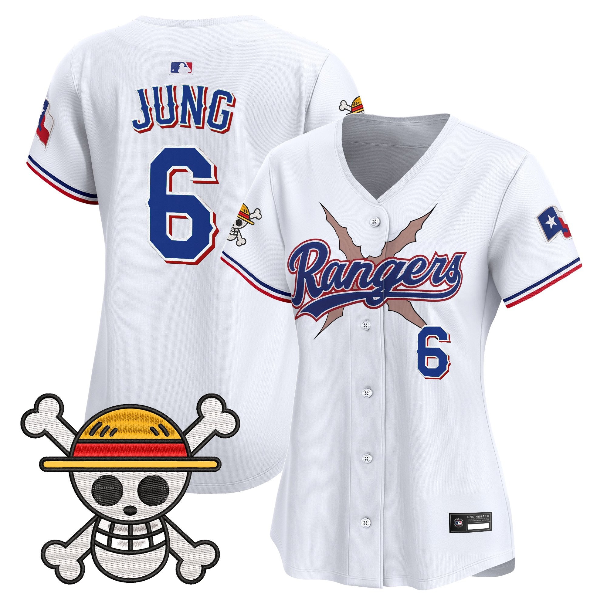 Women's Texas Rangers x One Piece Vapor Premier Limited Jersey - Stitched