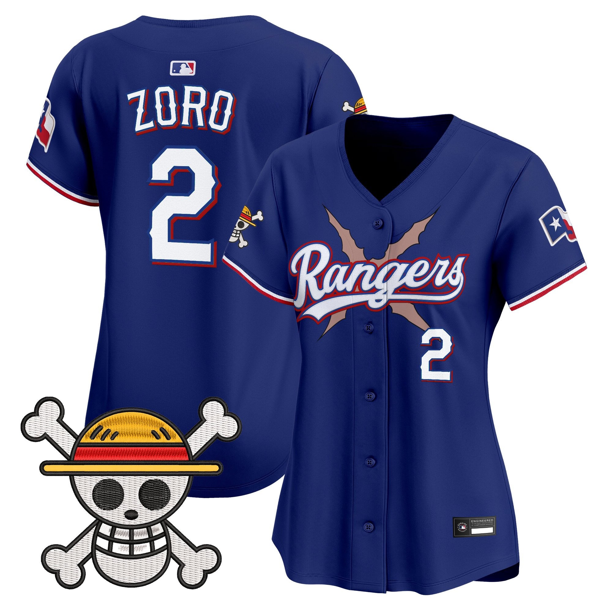 Women's Texas Rangers x One Piece Vapor Premier Limited Jersey - Stitched