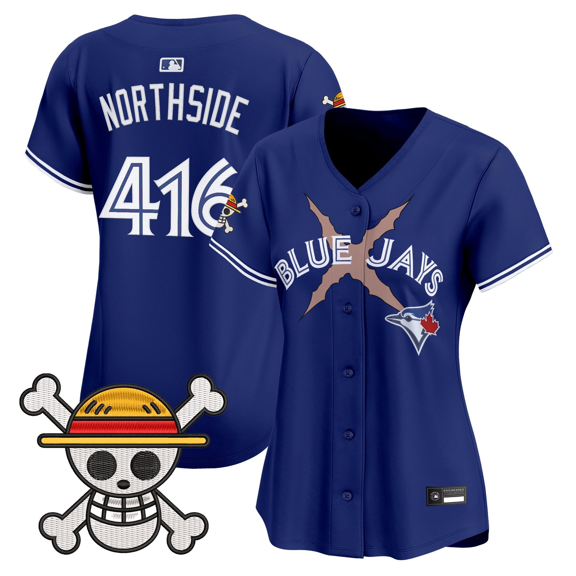 Women's Blue Jays x One Piece Vapor Premier Limited Jersey - Stitched