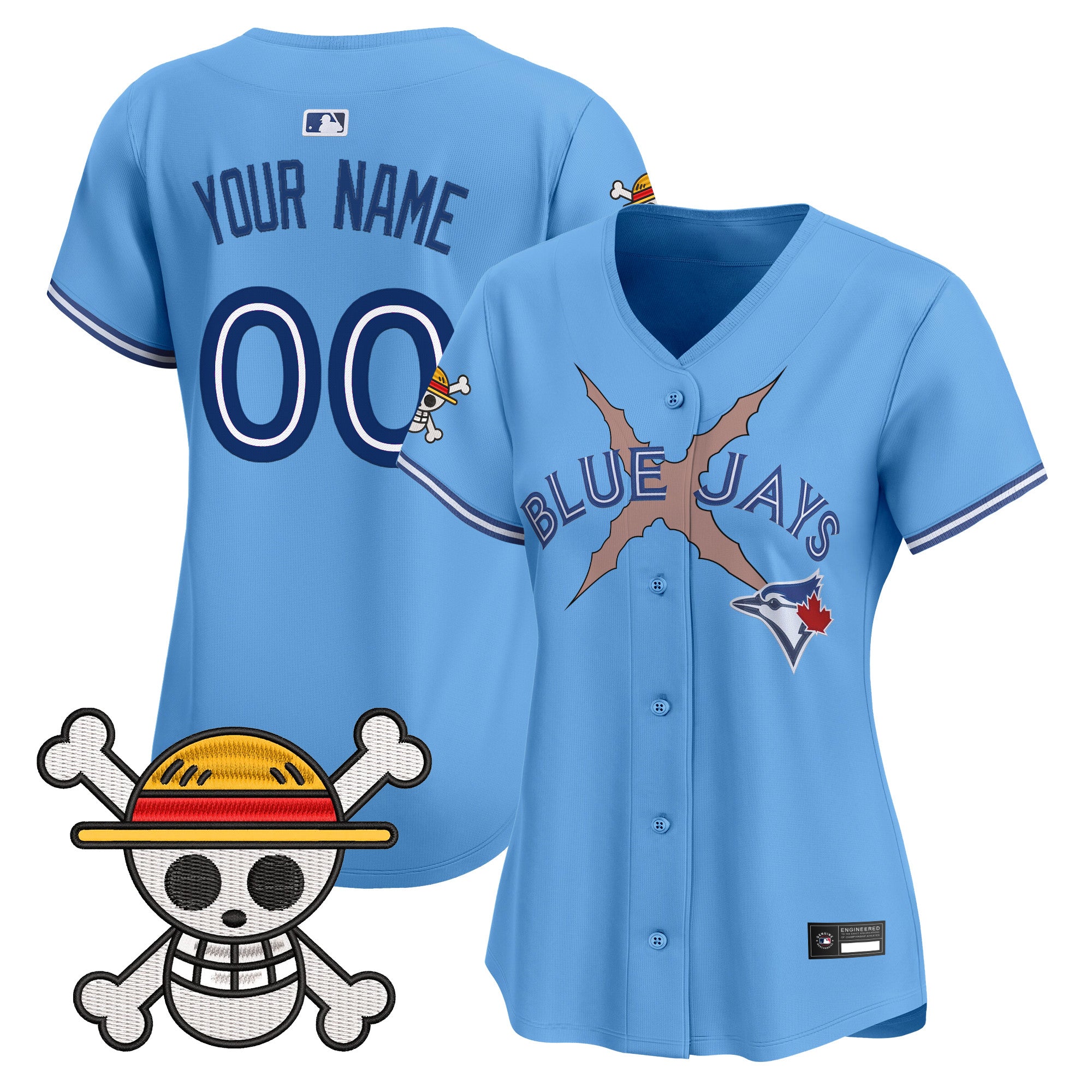 Blue Jays x One Piece Vapor Premier Limited Custom Jersey - Stitched
