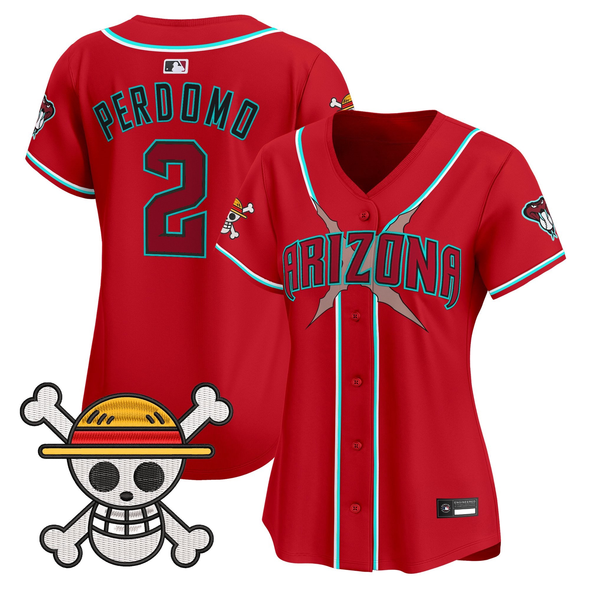 Women's Diamondbacks x One Piece Vapor Premier Limited Jersey - Stitched