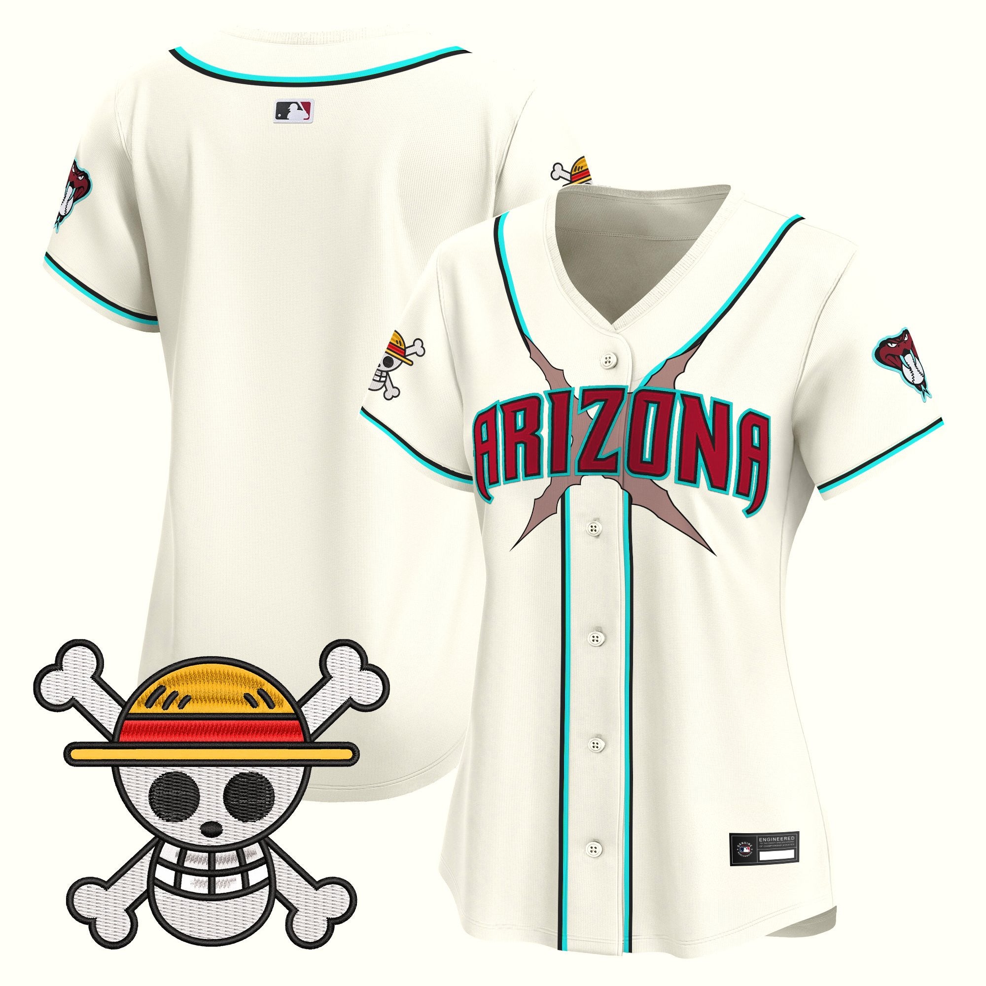 Women's Diamondbacks x One Piece Vapor Premier Limited Jersey - Stitched