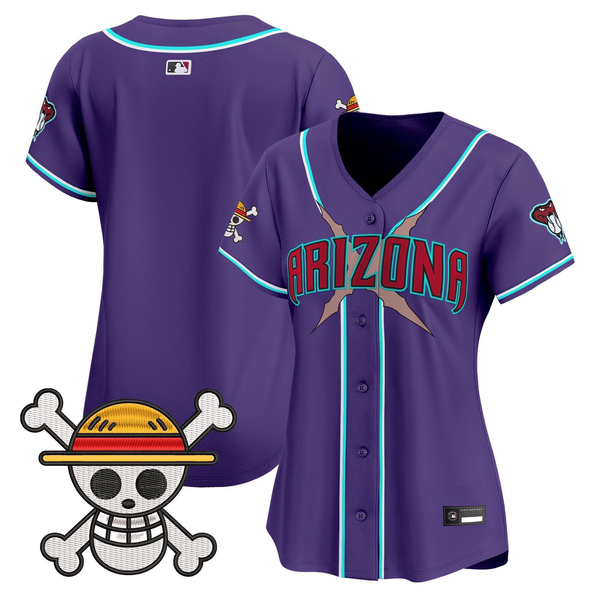 Women's Diamondbacks x One Piece Vapor Premier Limited Jersey - Stitched