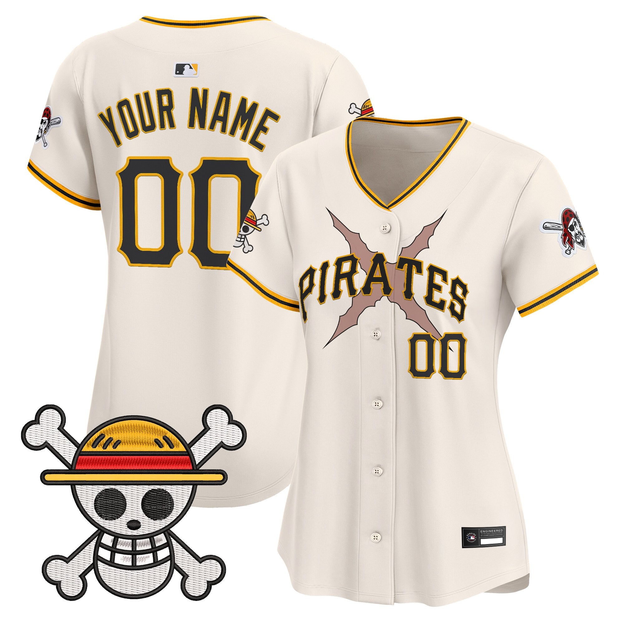 Pittsburgh Pirates x One Piece Vapor Premier Limited Custom Jersey - Stitched