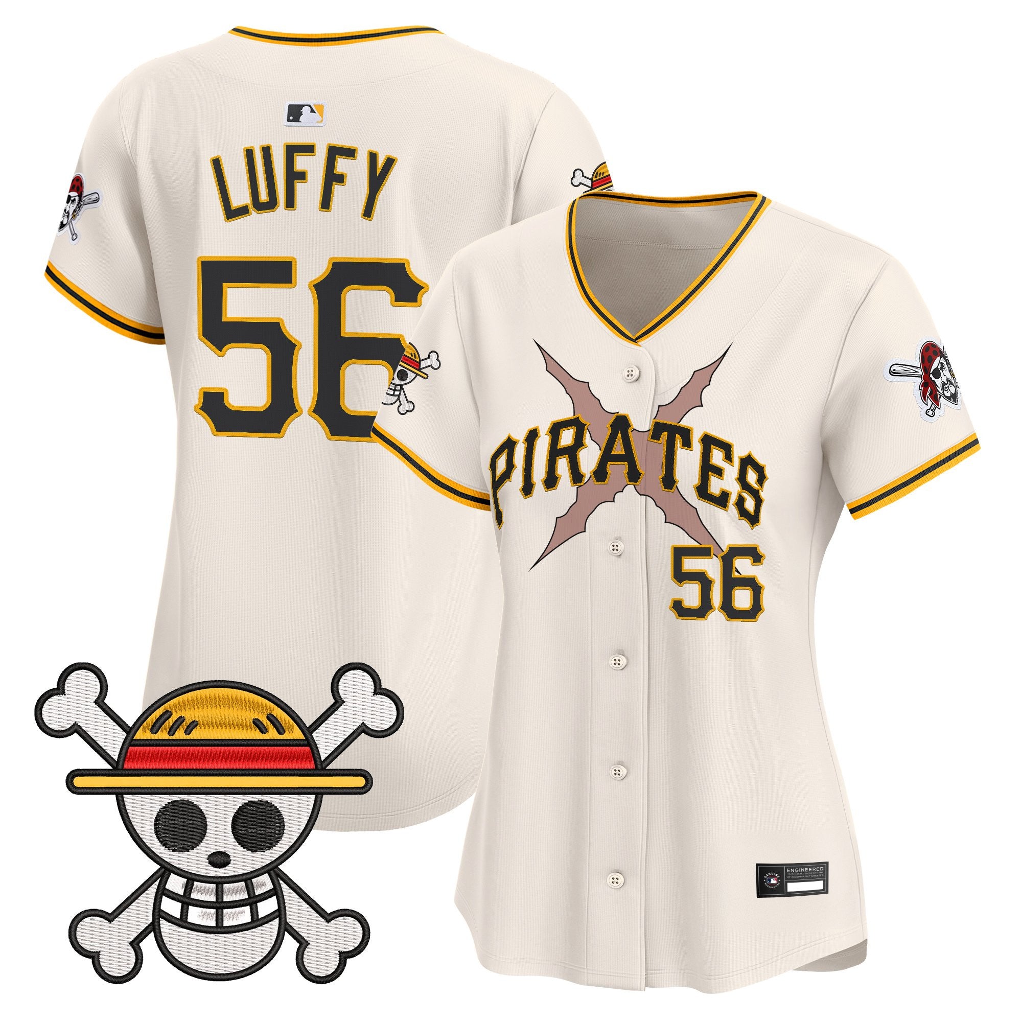 Women's Pittsburgh Pirates x One Piece Vapor Premier Limited Jersey - Stitched