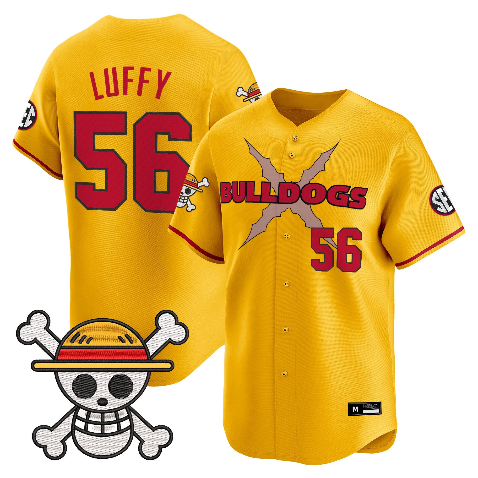 Men's Georgia Bulldogs Baseball x One Piece Vapor Premier Limited Jersey - Stitched