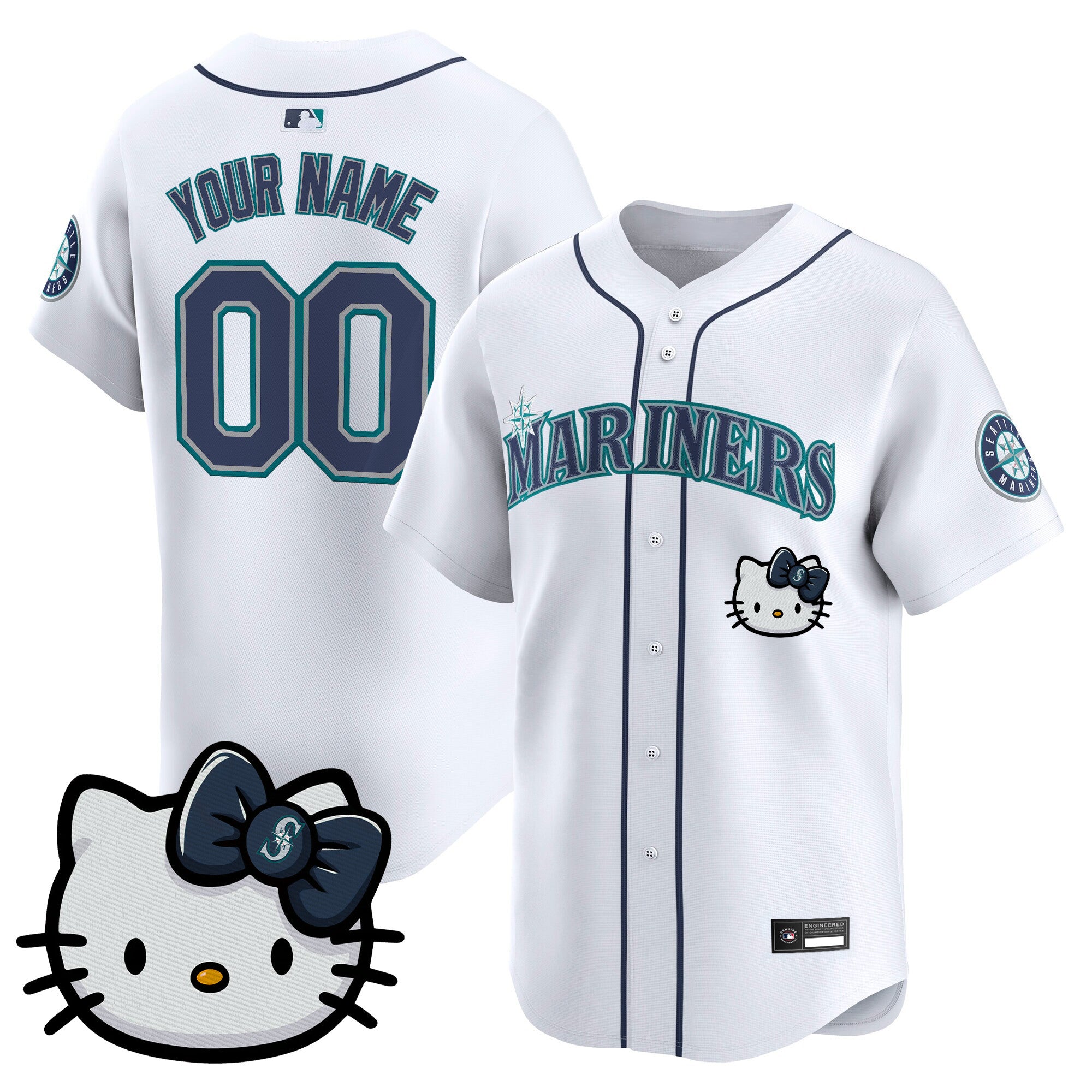 Seattle Mariners Hello Kitty Vapor Premier Limited Custom Jersey – All Stitched