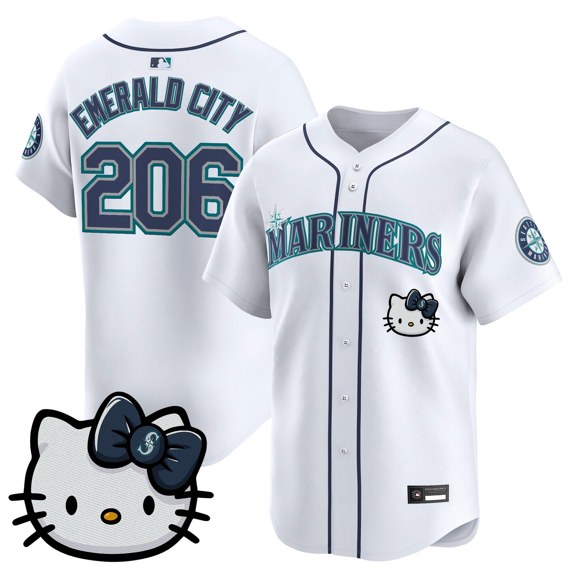 Unisex Seattle Mariners Hello Kitty Vapor Premier Limited Jersey – All Stitched