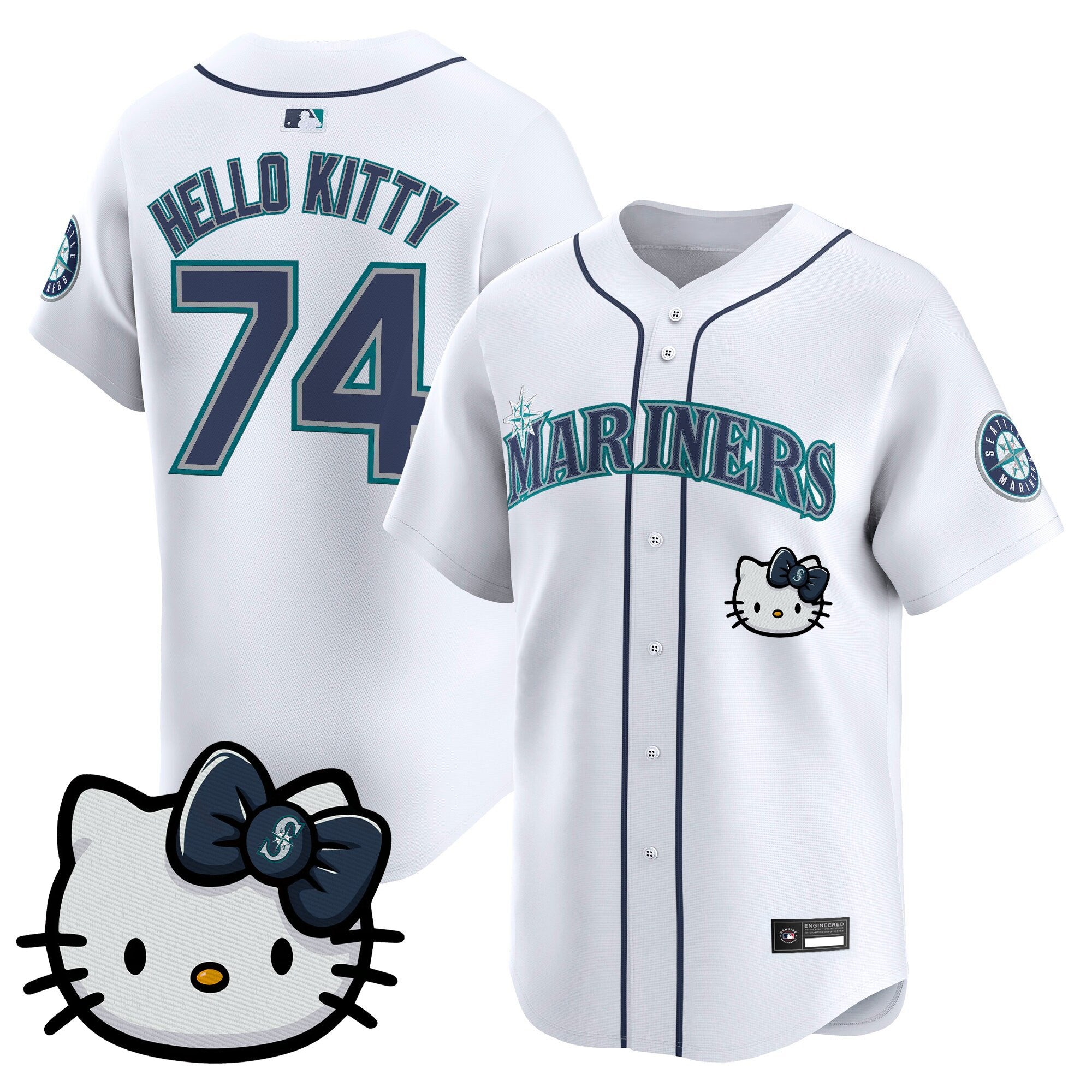 Unisex Seattle Mariners Hello Kitty Vapor Premier Limited Jersey – All Stitched