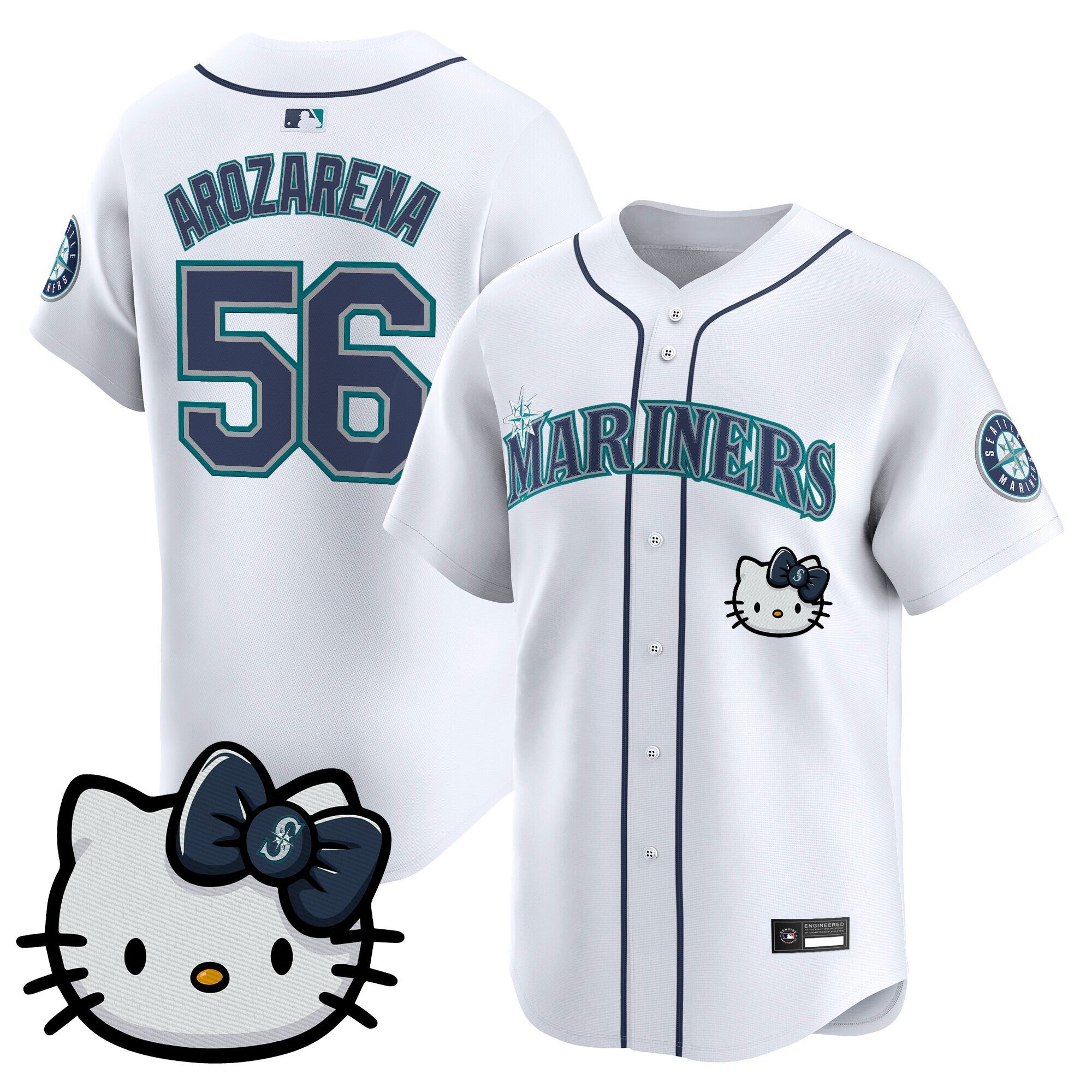Unisex Seattle Mariners Hello Kitty Vapor Premier Limited Jersey – All Stitched