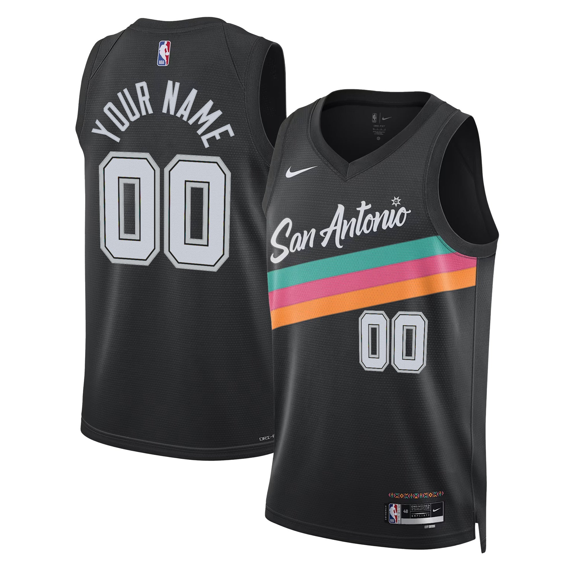 San Antonio Spurs Custom Jersey Collection - All Stitched