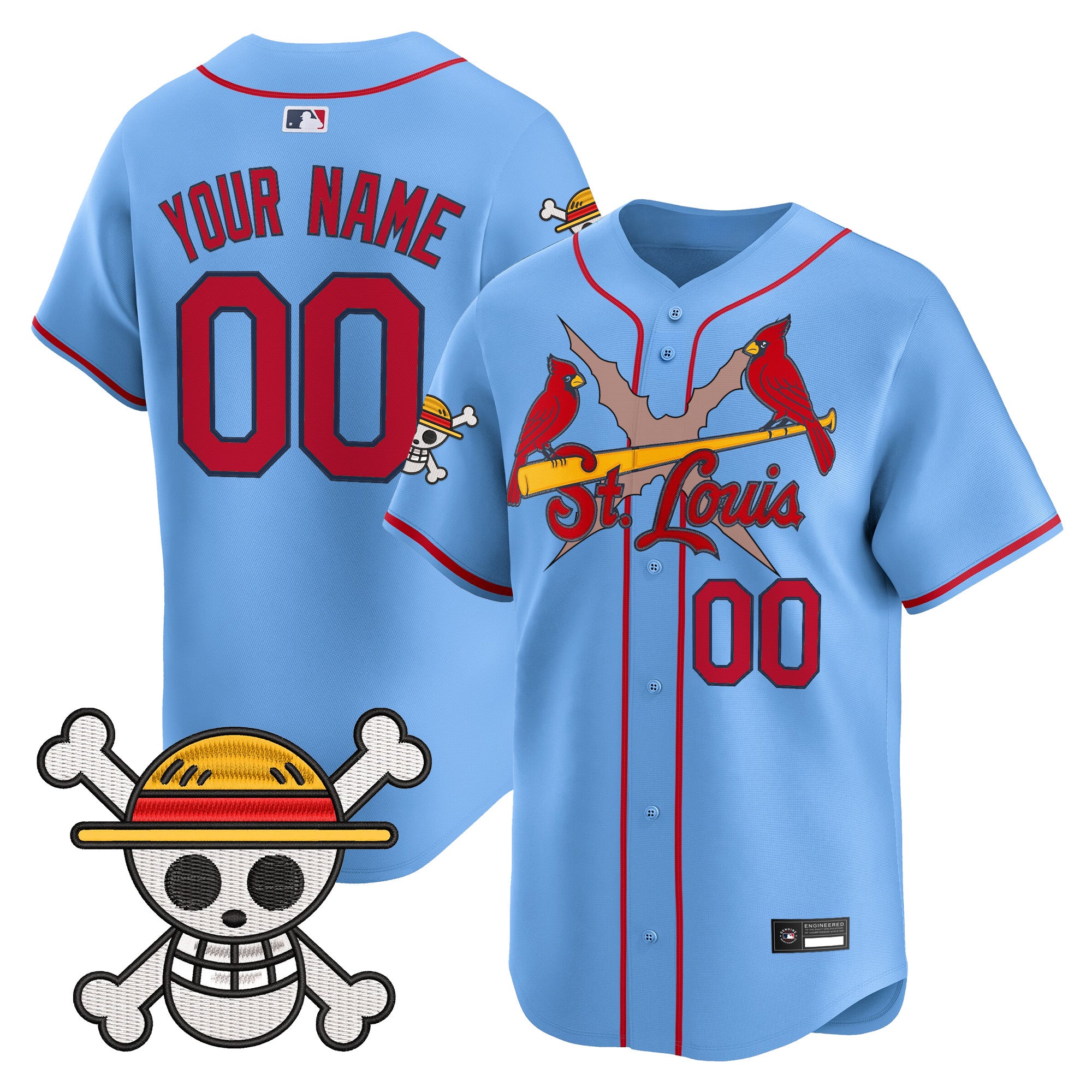 St. Louis Cardinals x One Piece Vapor Premier Limited Custom Jersey - Stitched