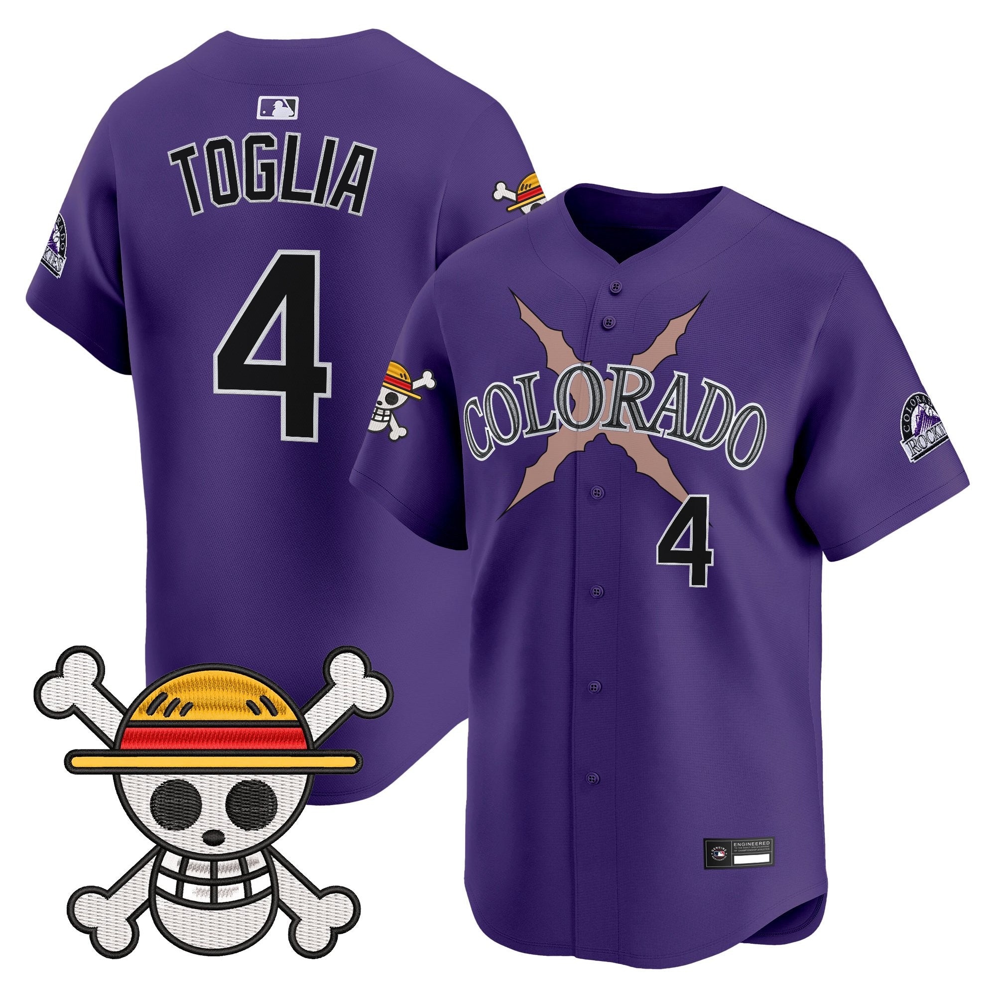 Men's Colorado Rockies x One Piece Vapor Premier Limited Jersey - Stitched