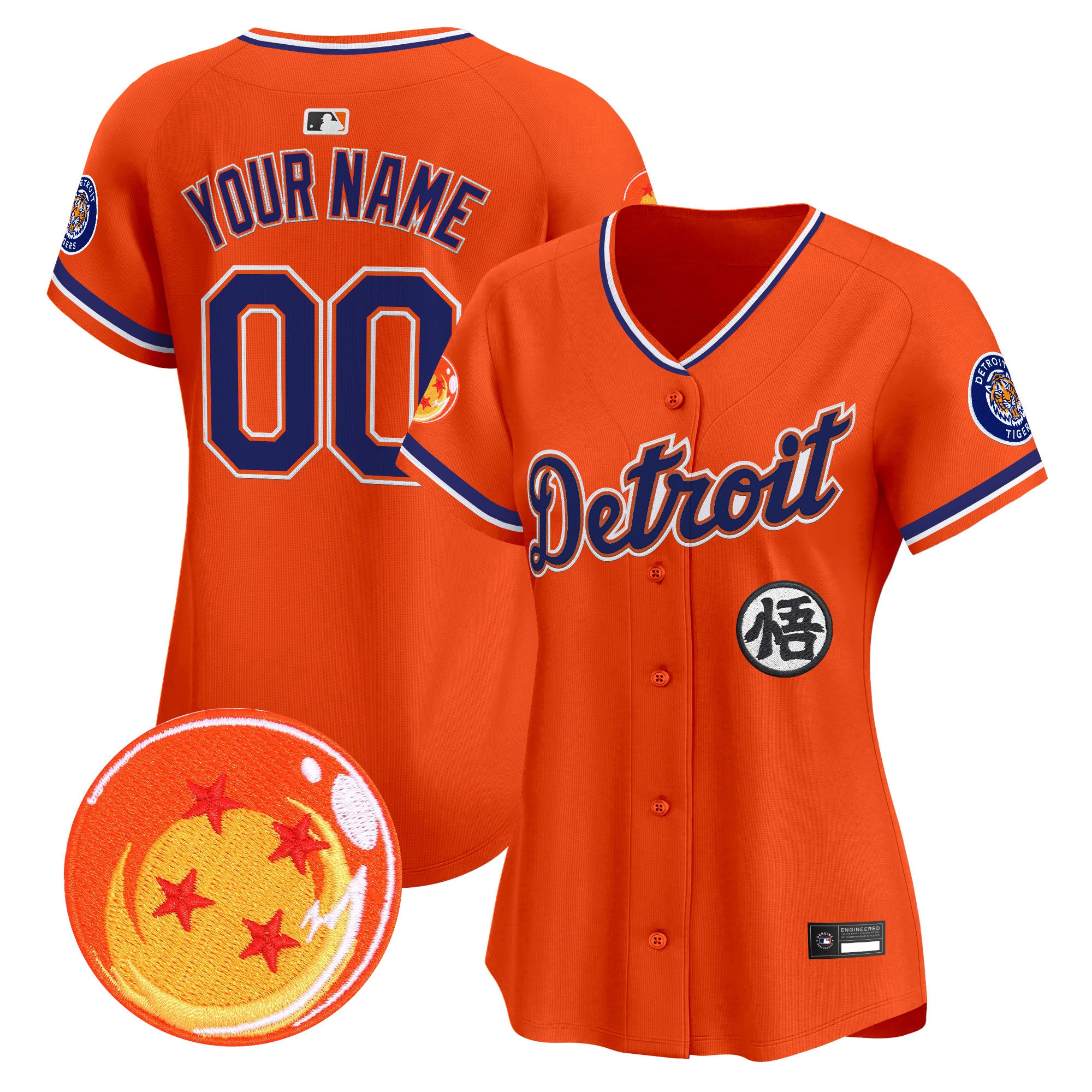 Detroit Tigers x Dragon Ball Vapor Premier Limited Custom Jersey - All Stitched