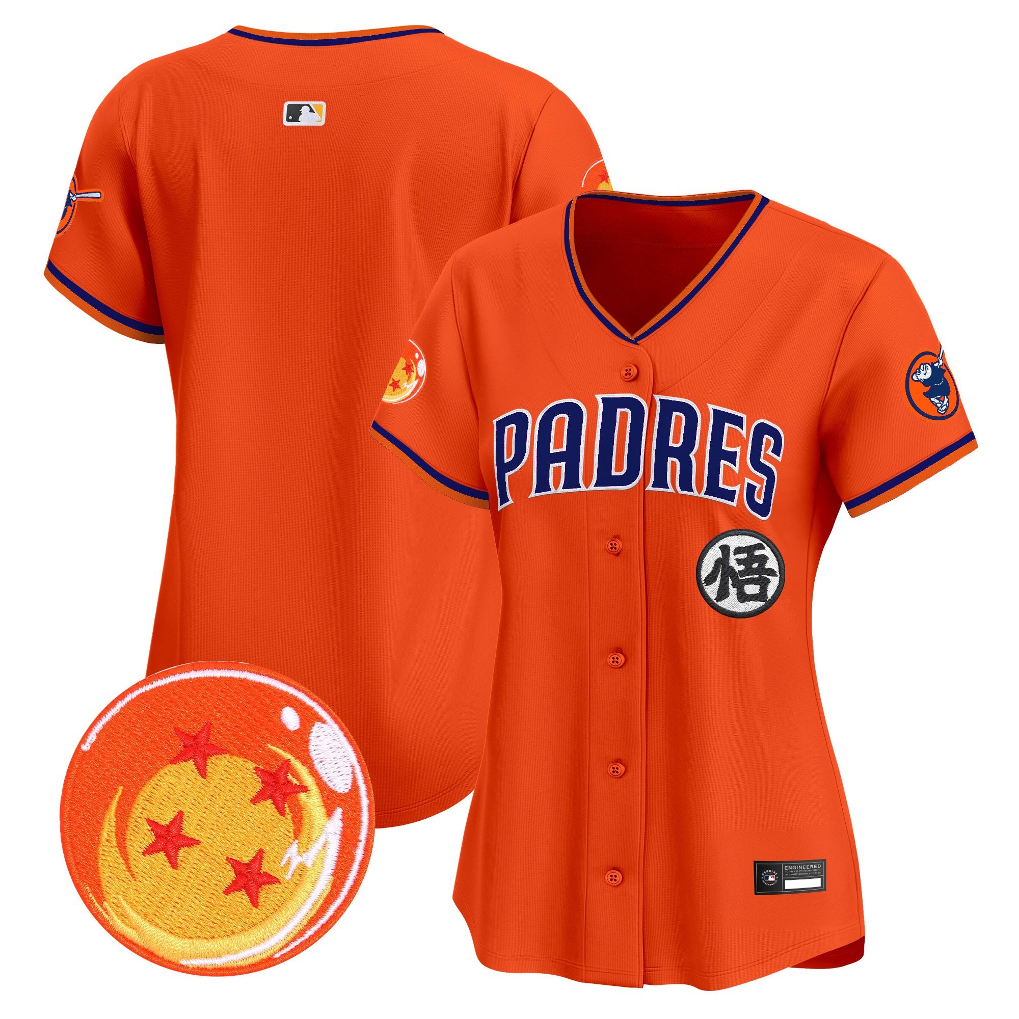 Women's Padres x Dragon Ball Vapor Premier Limited Jersey - All Stitched