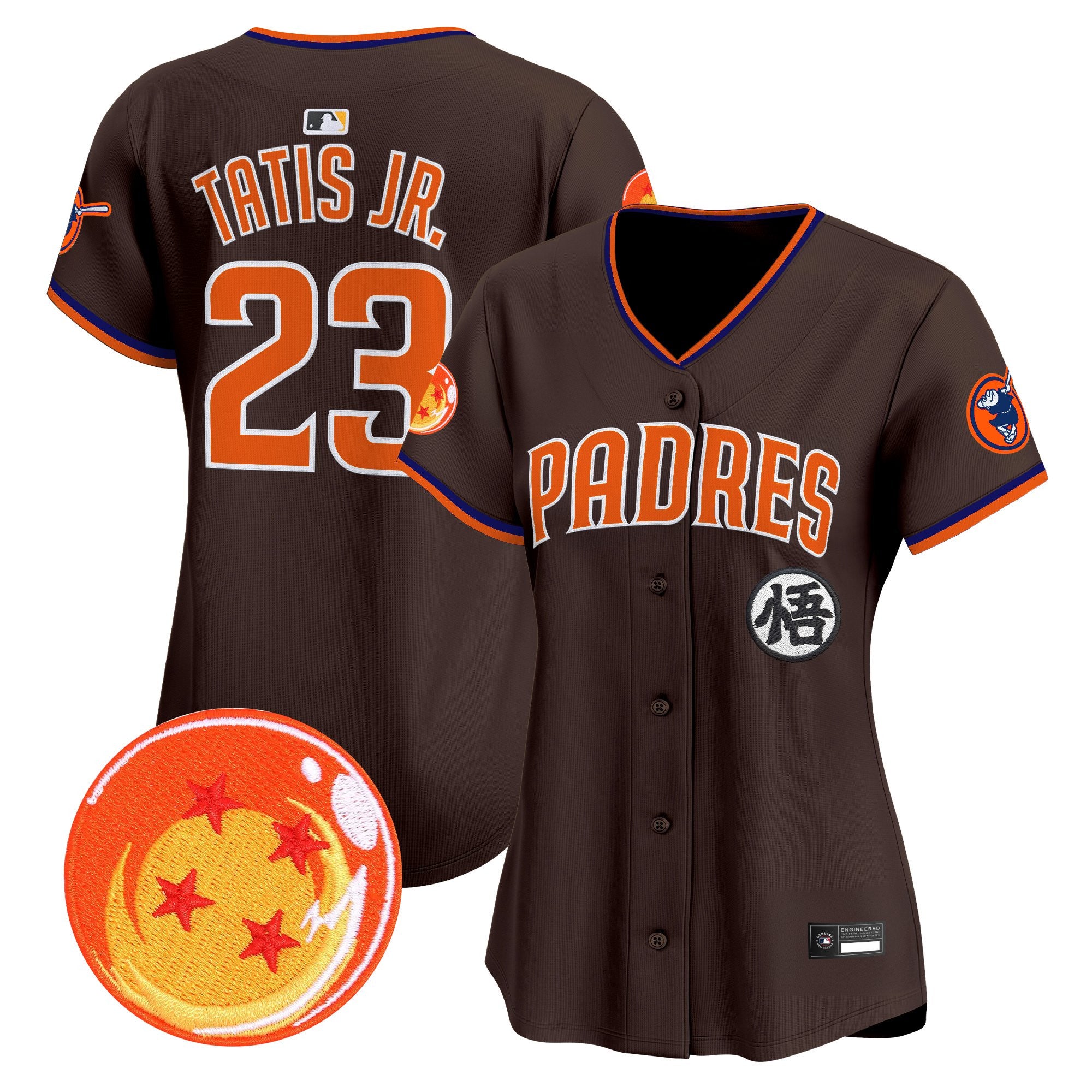 Women's Padres x Dragon Ball Vapor Premier Limited Jersey - All Stitched