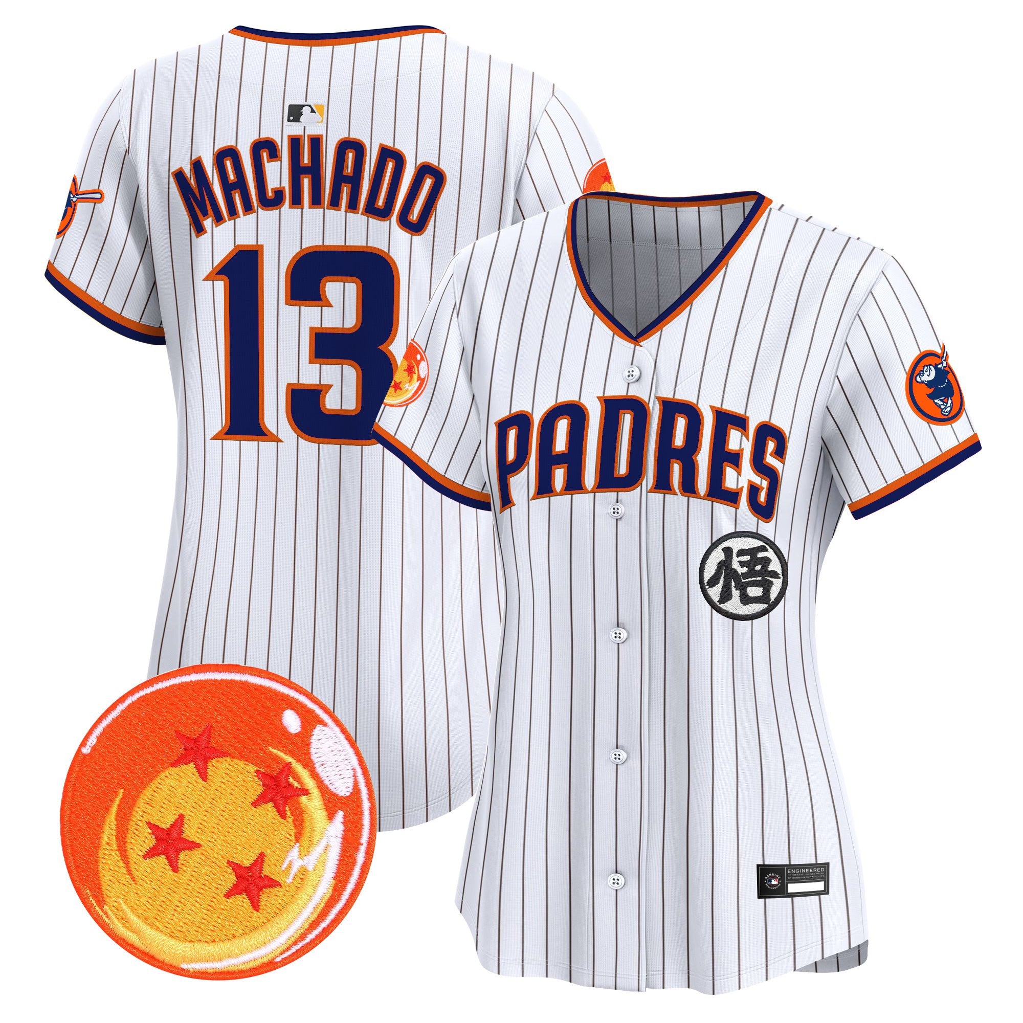 Women's Padres x Dragon Ball Vapor Premier Limited Jersey - All Stitched