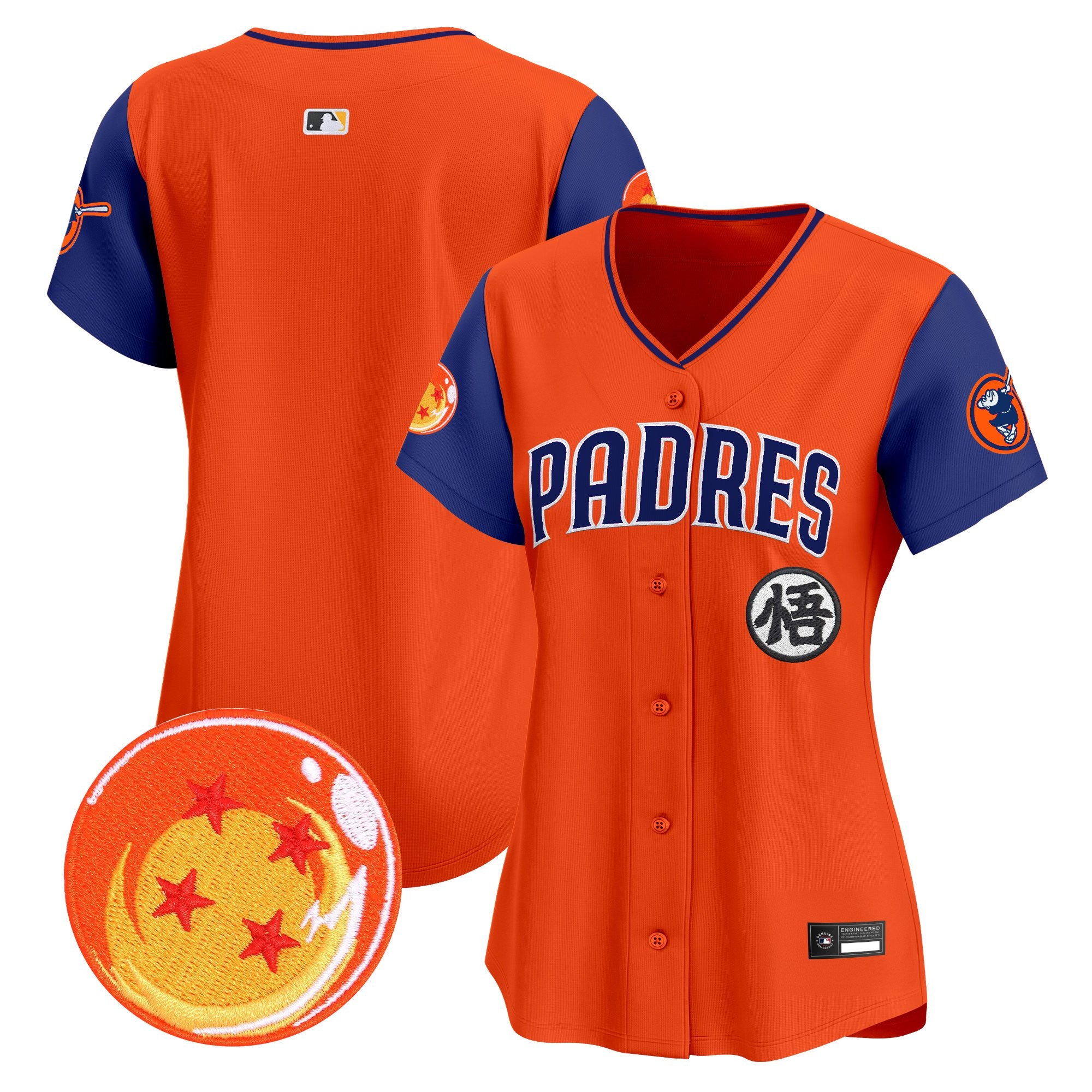 Women's Padres x Dragon Ball Vapor Premier Limited Jersey - All Stitched