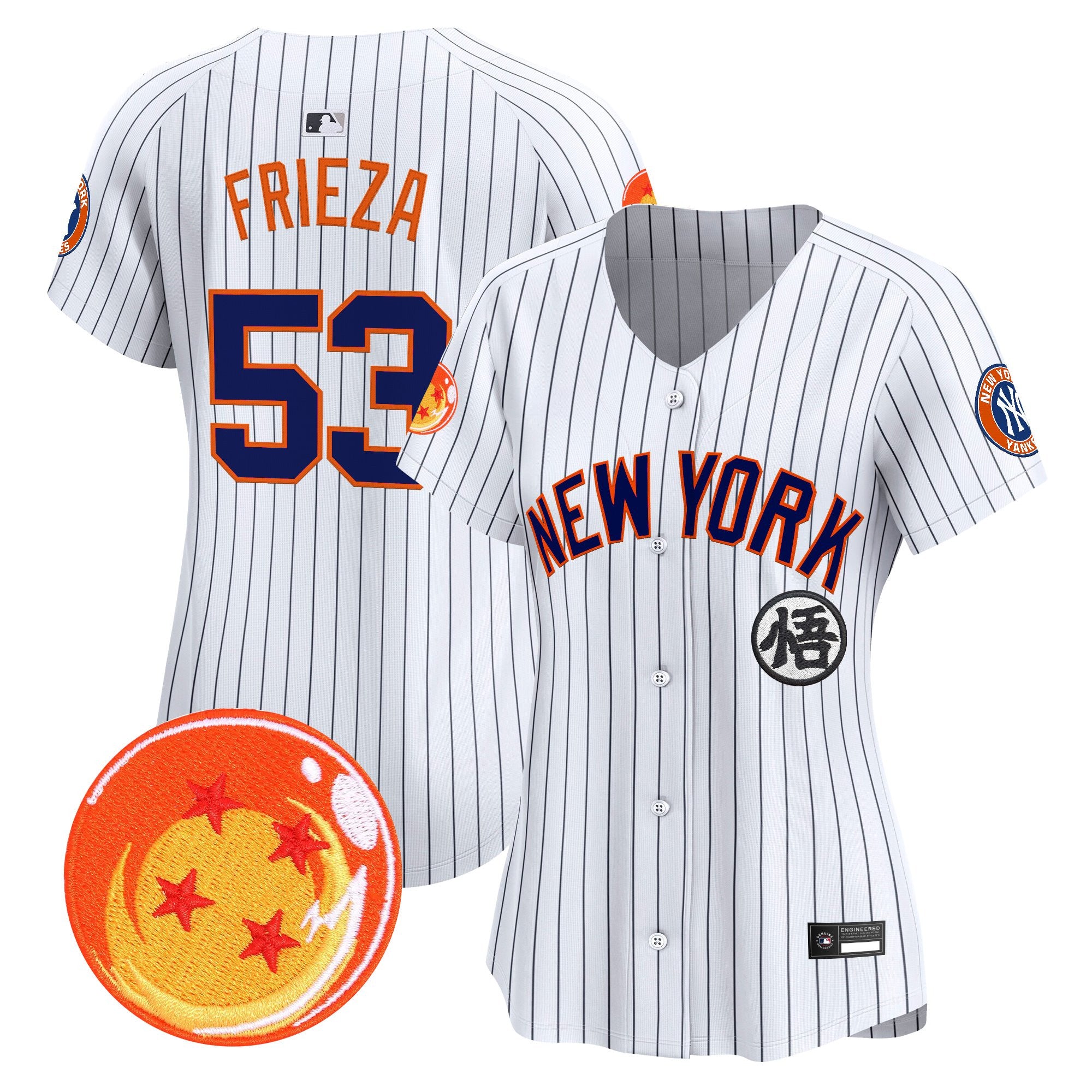 Women's New York Yankees x Dragon Ball Vapor Premier Limited Jersey - All Stitched