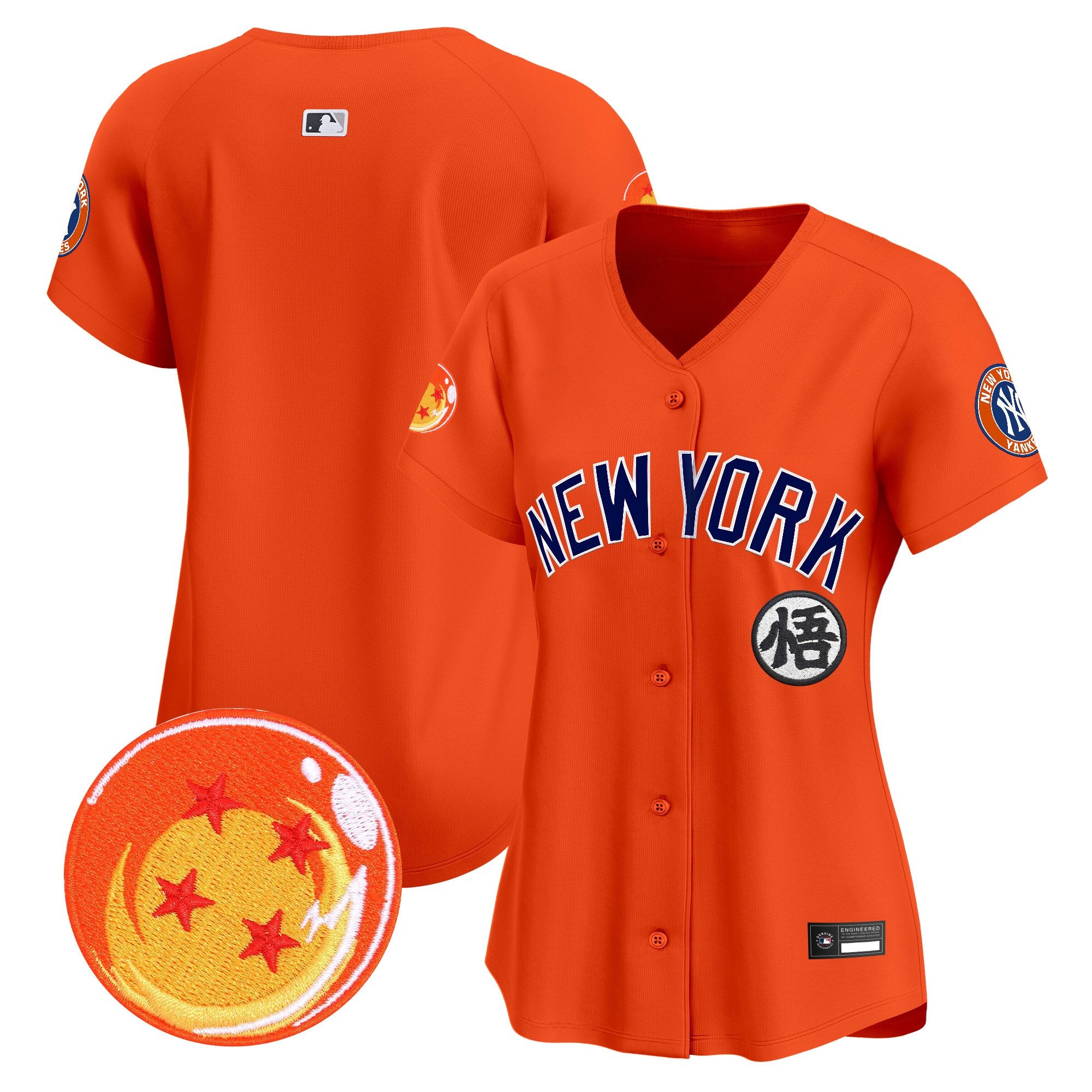 Women's New York Yankees x Dragon Ball Vapor Premier Limited Jersey - All Stitched