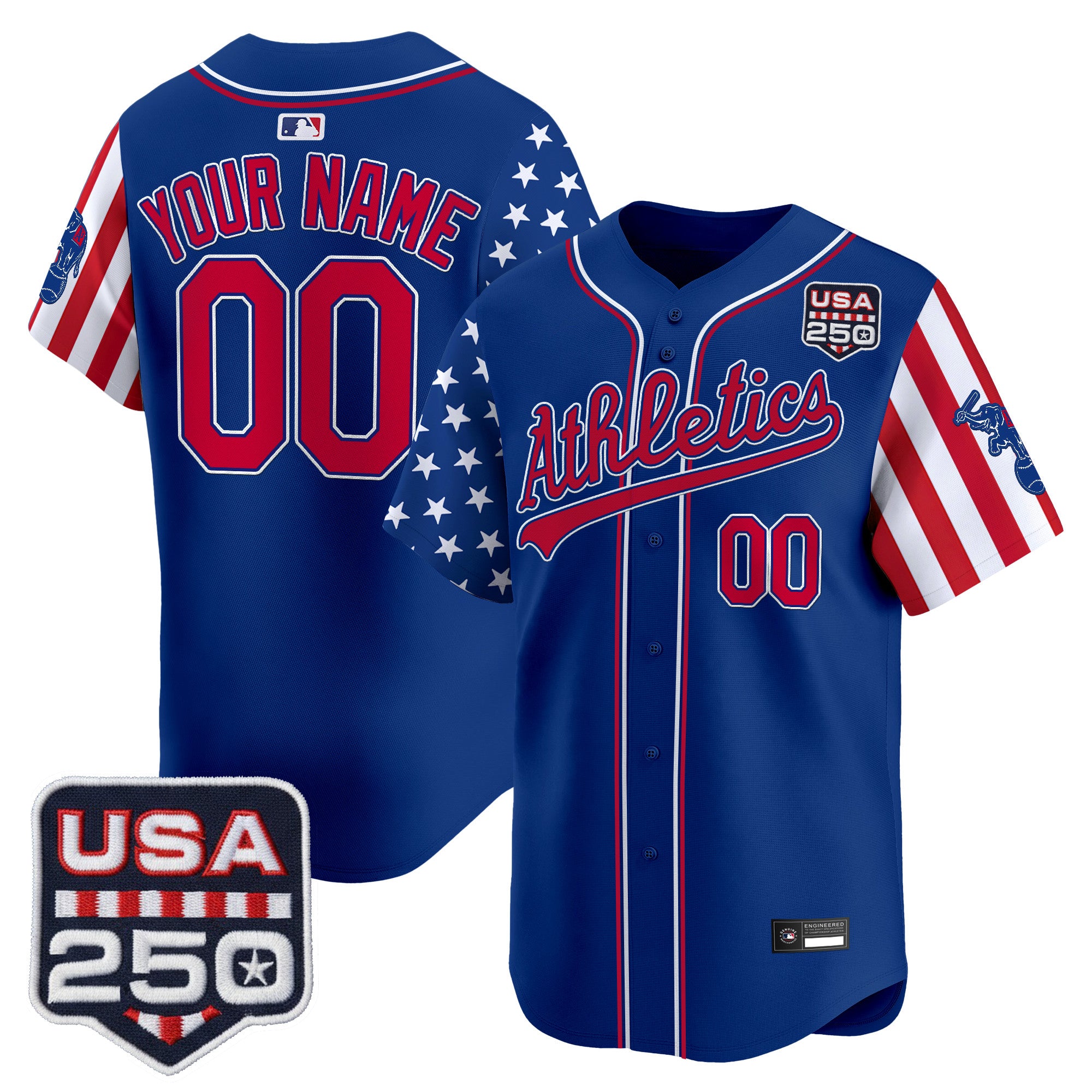 Athletics "America 250 Edition" Vapor Premier Limited Custom Jersey - All Stitched