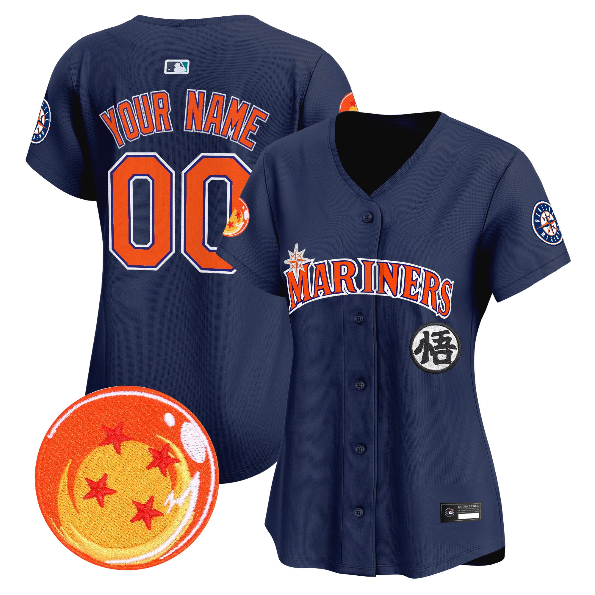 Seattle Mariners x Dragon Ball Vapor Premier Limited Custom Jersey - All Stitched