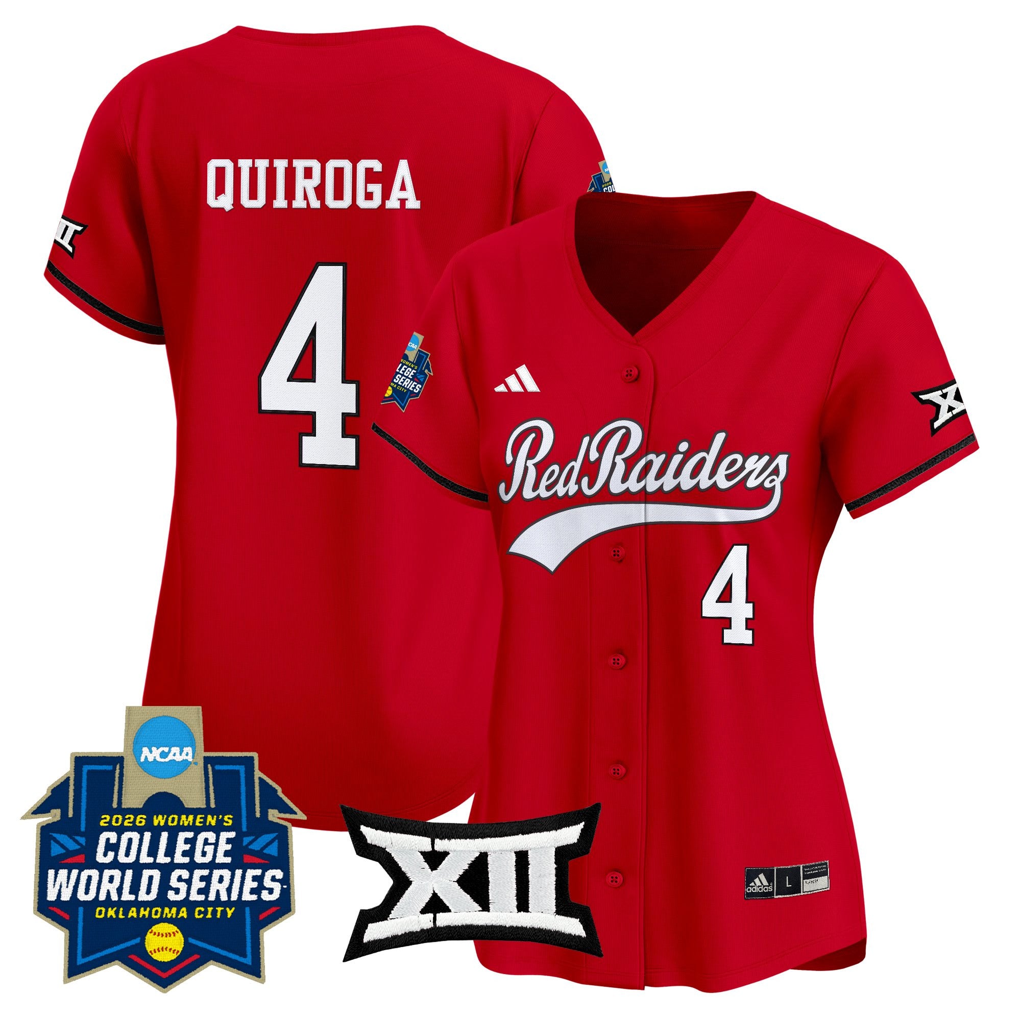 Women's Texas Tech Red Raiders Softball 2026 World Series (WCWS) Vapor Premier Limited Jersey - All Stitched