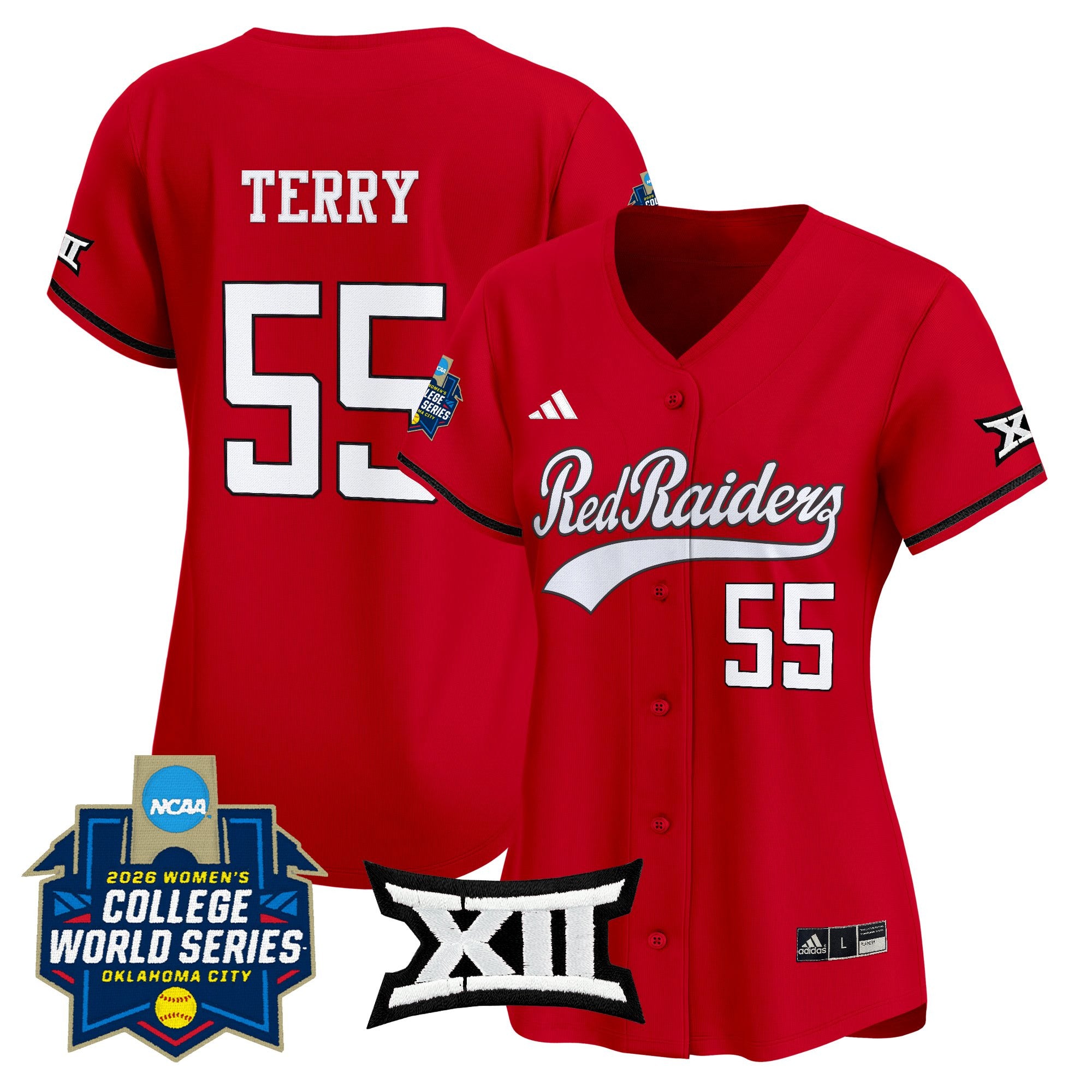 Women's Texas Tech Red Raiders Softball 2026 World Series (WCWS) Vapor Premier Limited Jersey - All Stitched