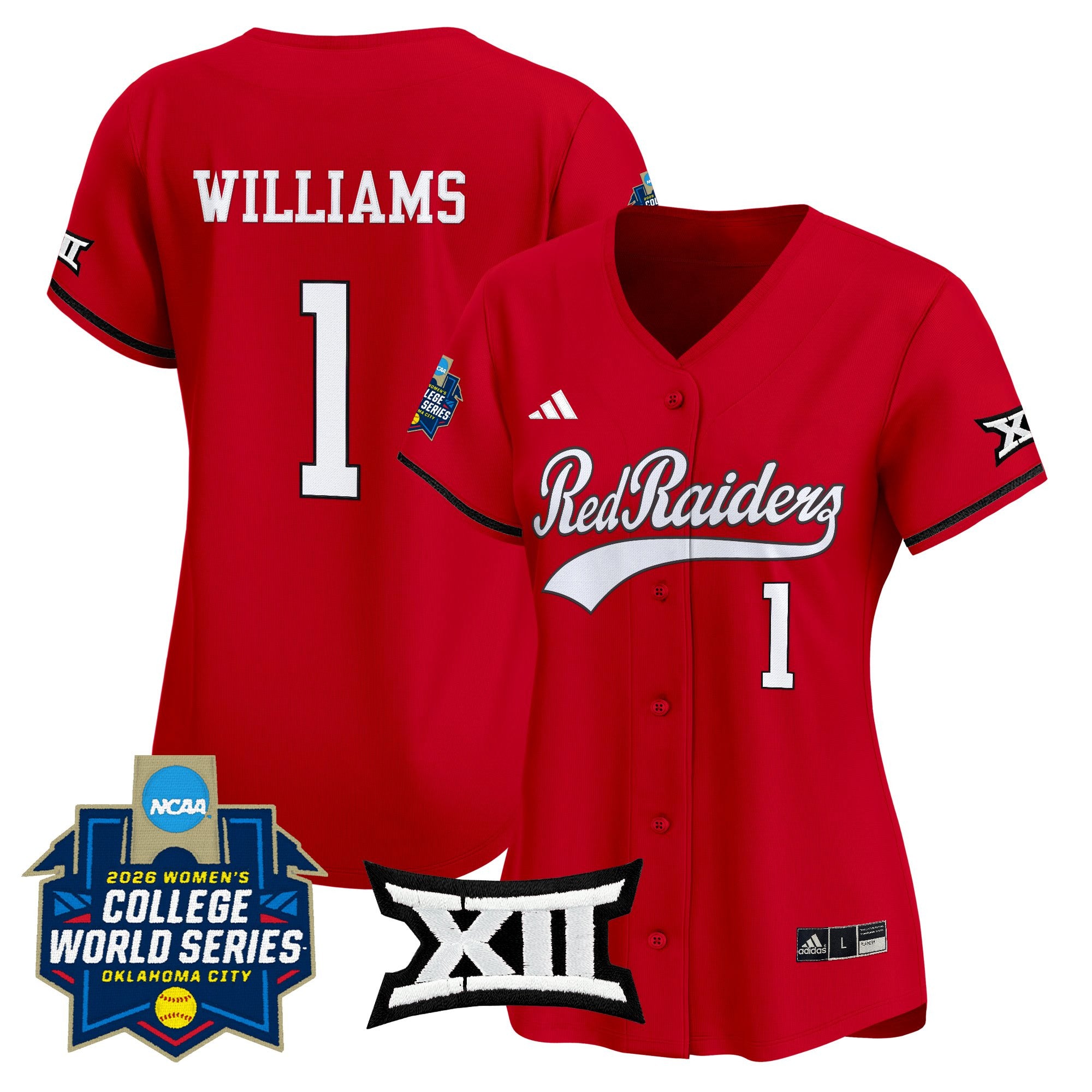 Women's Texas Tech Red Raiders Softball 2026 World Series (WCWS) Vapor Premier Limited Jersey - All Stitched