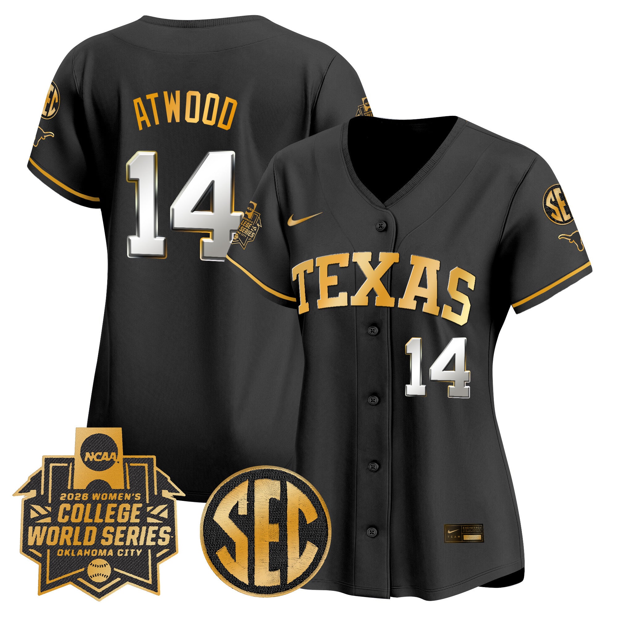 Women's Texas Longhorns Softball 2026 World Series (WCWS) Vapor Premier Limited Jersey - All Stitched