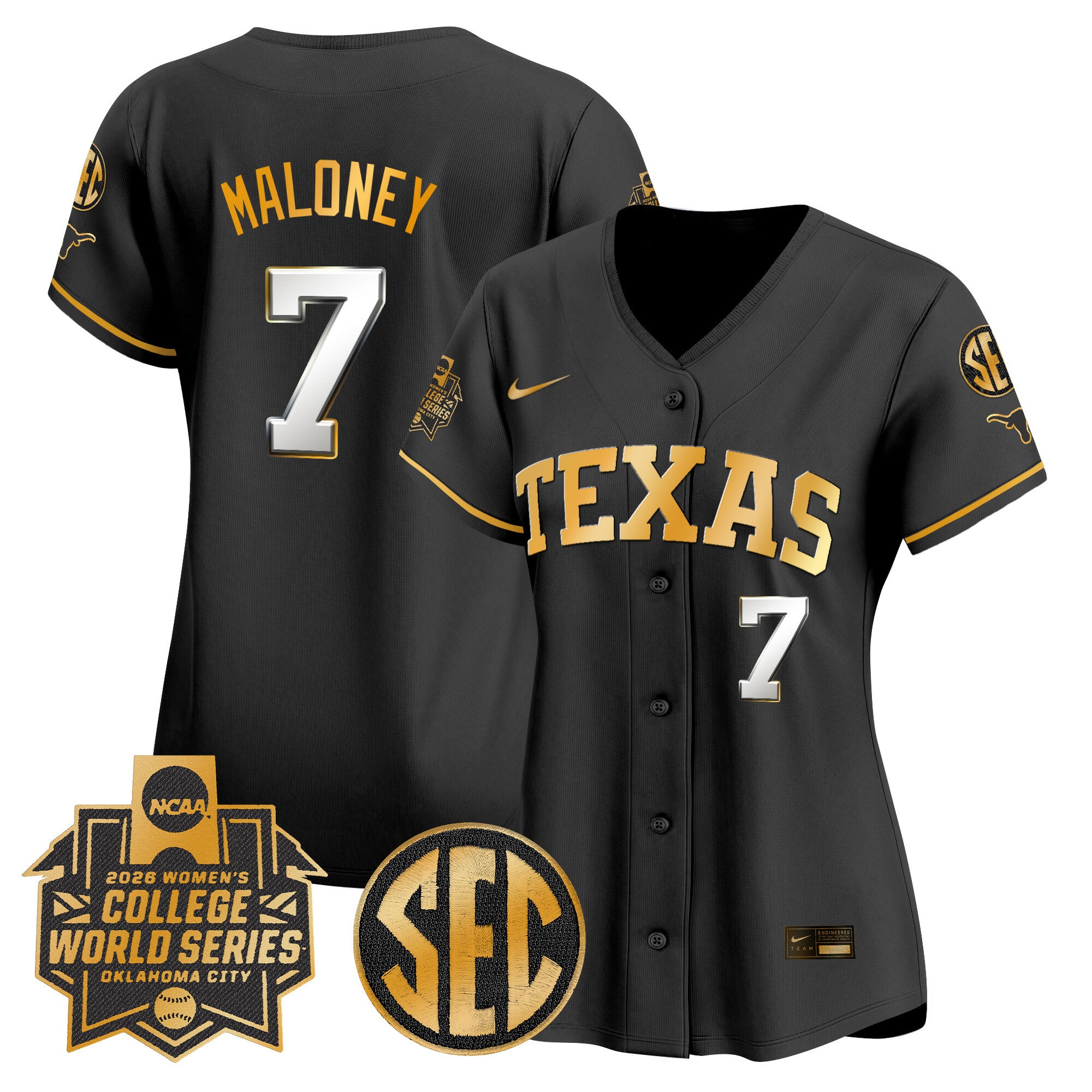 Women's Texas Longhorns Softball 2026 World Series (WCWS) Vapor Premier Limited Jersey - All Stitched
