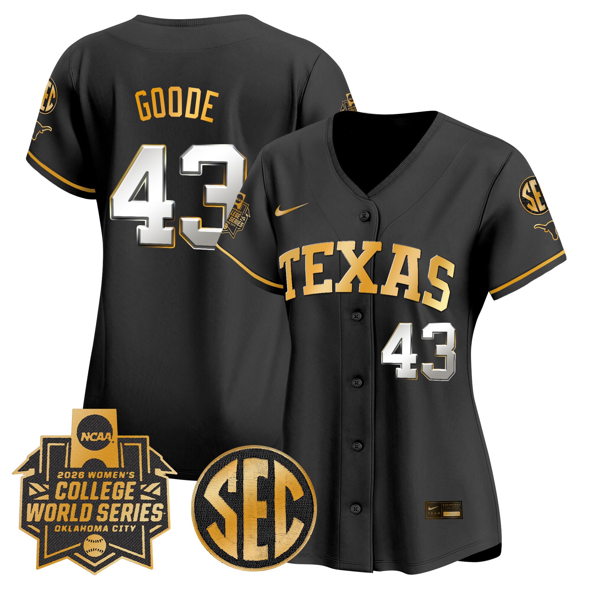 Women's Texas Longhorns Softball 2026 World Series (WCWS) Vapor Premier Limited Jersey - All Stitched