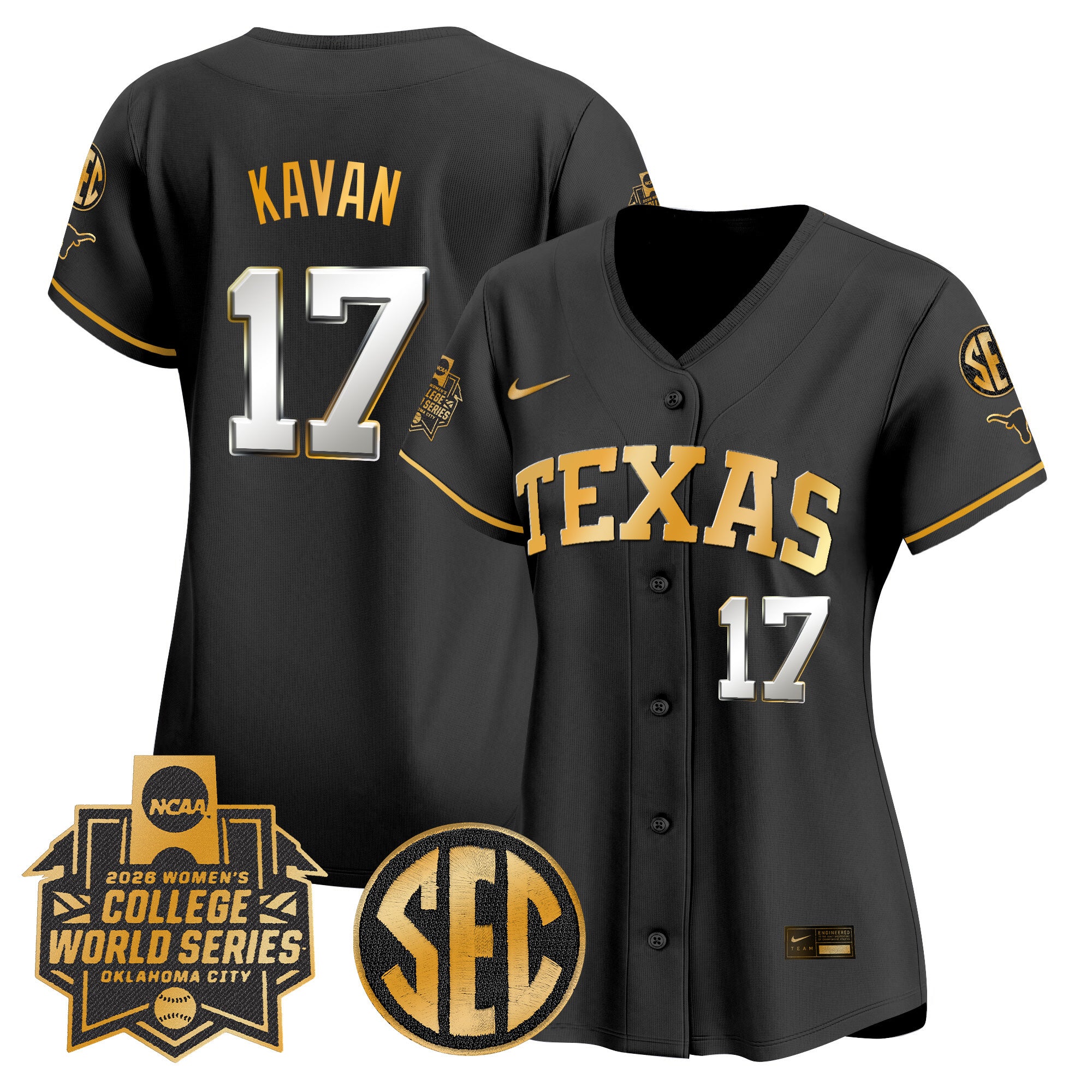 Women's Texas Longhorns Softball 2026 World Series (WCWS) Vapor Premier Limited Jersey - All Stitched