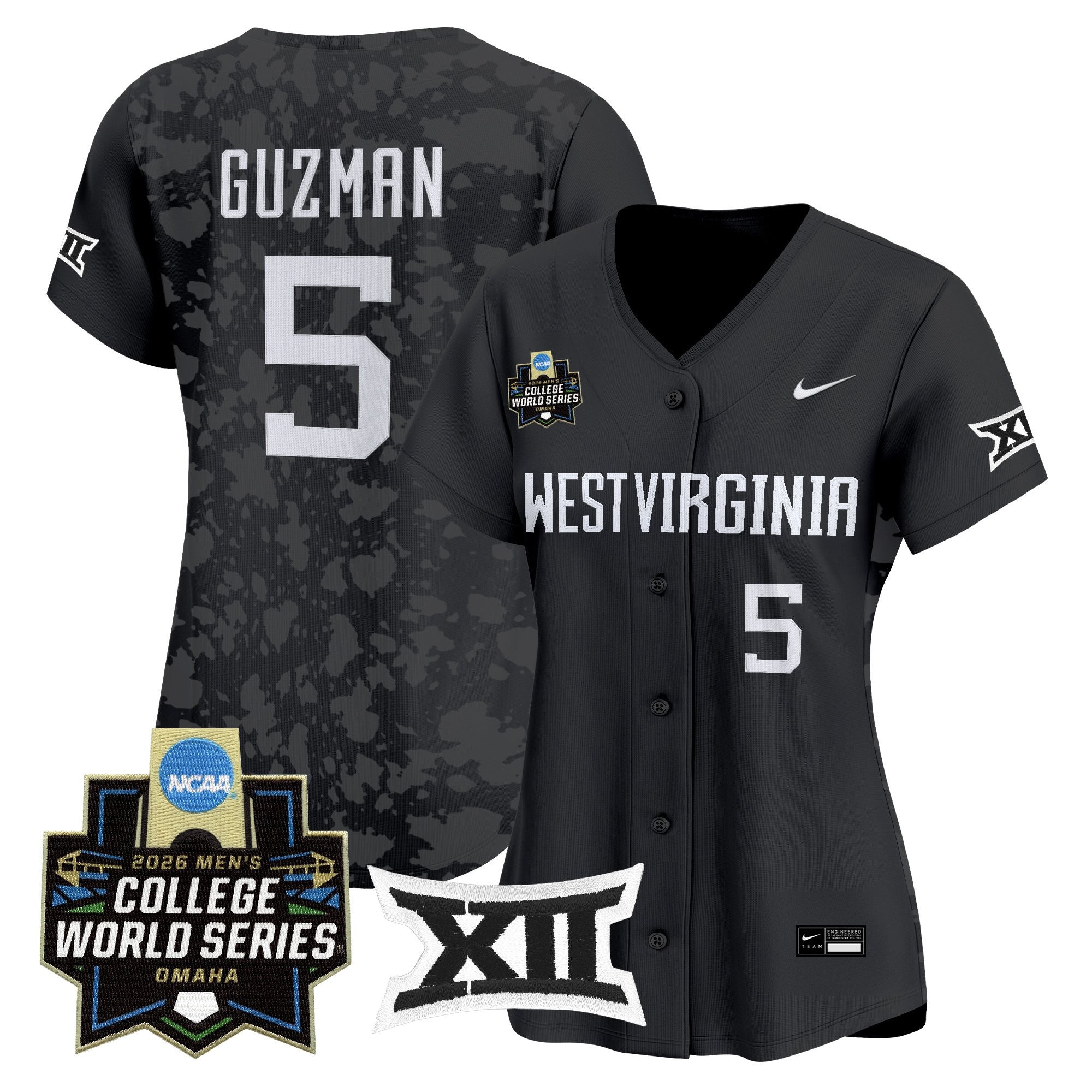 Women's West Virginia Mountaineers 2026 World Series Patch Vapor Premier Limited Jersey - All Stitched