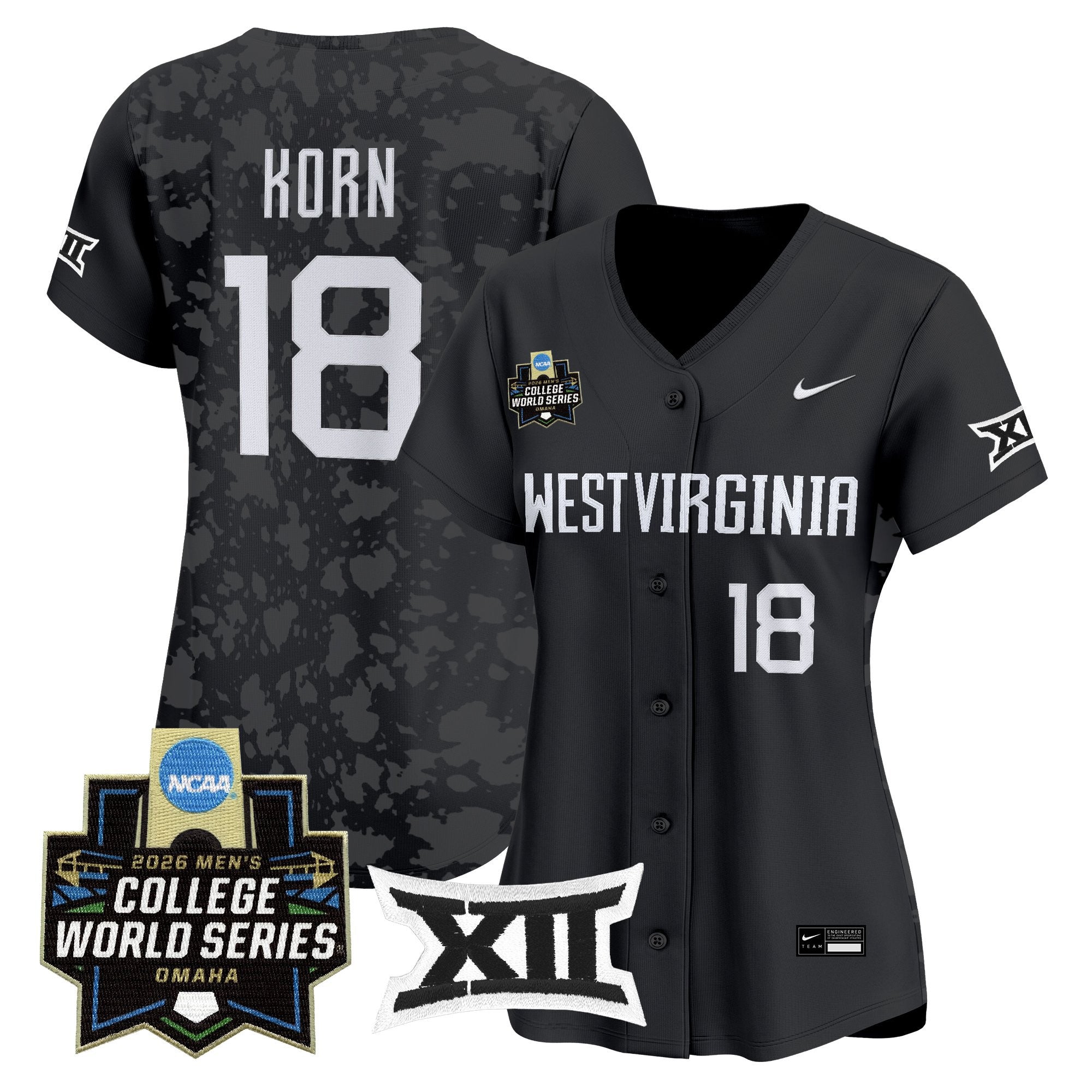 Women's West Virginia Mountaineers 2026 World Series Patch Vapor Premier Limited Jersey - All Stitched