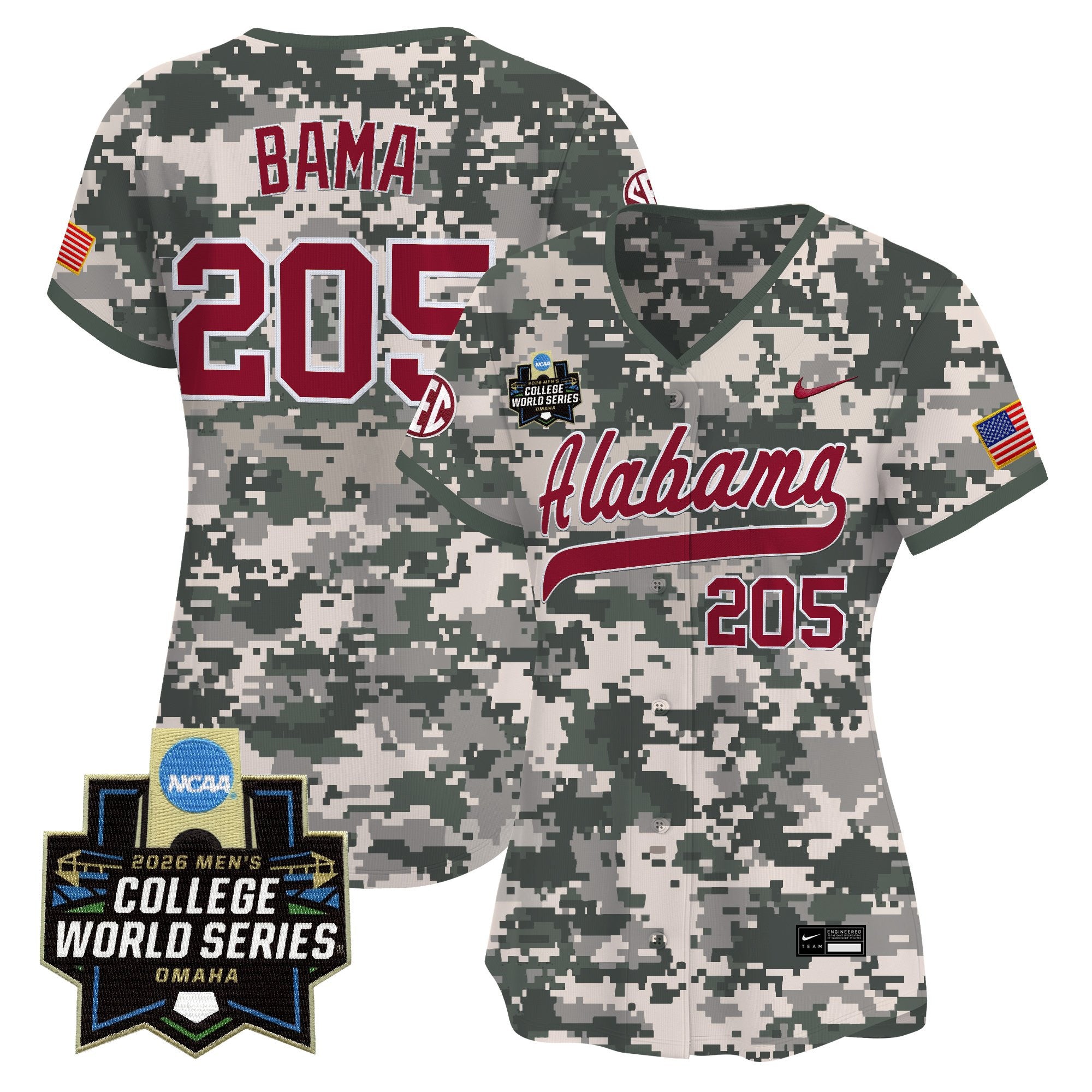 Women's Alabama Crimson Tide 2026 World Series Vapor Premier Limited Jersey - All Stitched