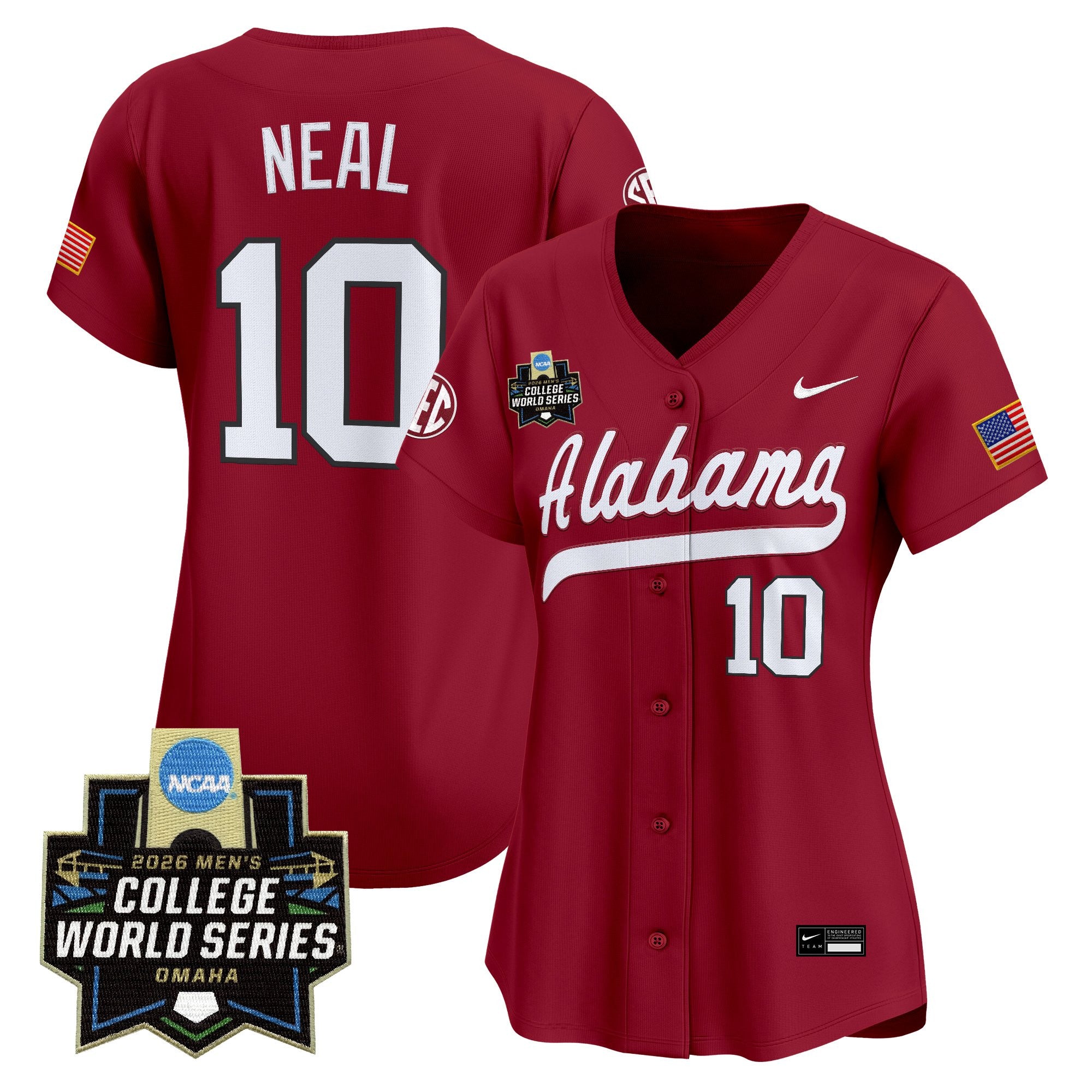 Women's Alabama Crimson Tide 2026 World Series Vapor Premier Limited Jersey - All Stitched