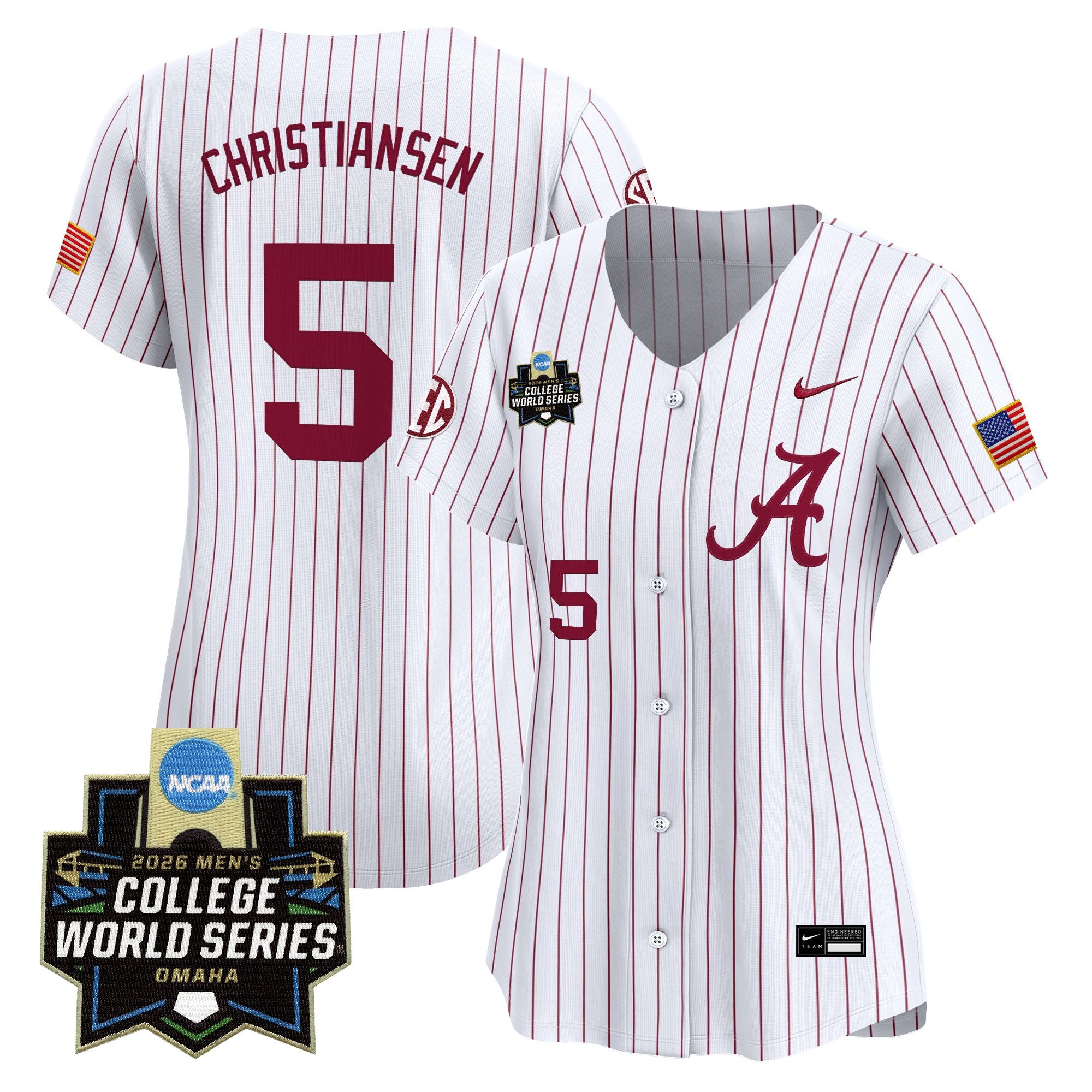 Women's Alabama Crimson Tide 2026 World Series Vapor Premier Limited Jersey - All Stitched