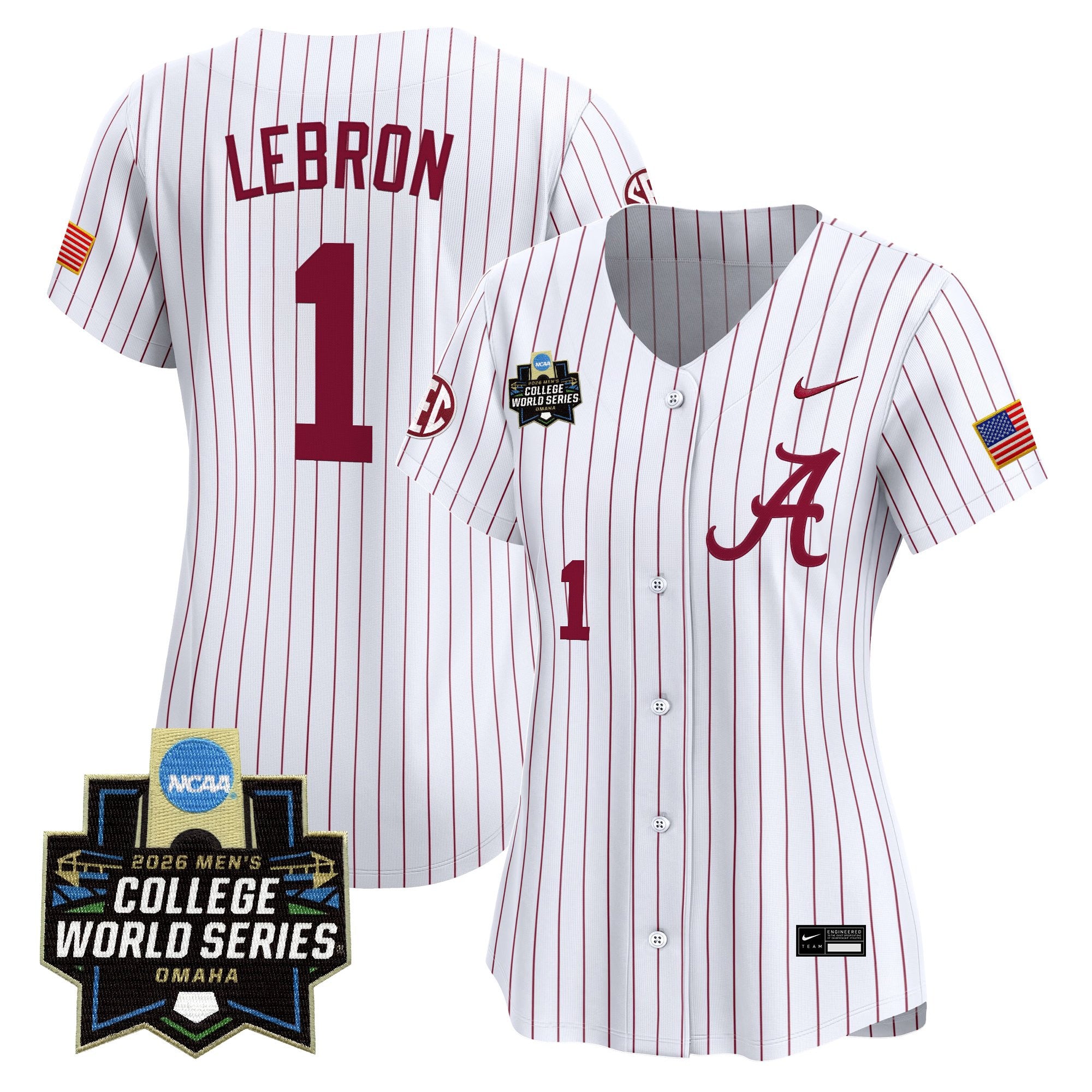 Women's Alabama Crimson Tide 2026 World Series Vapor Premier Limited Jersey - All Stitched