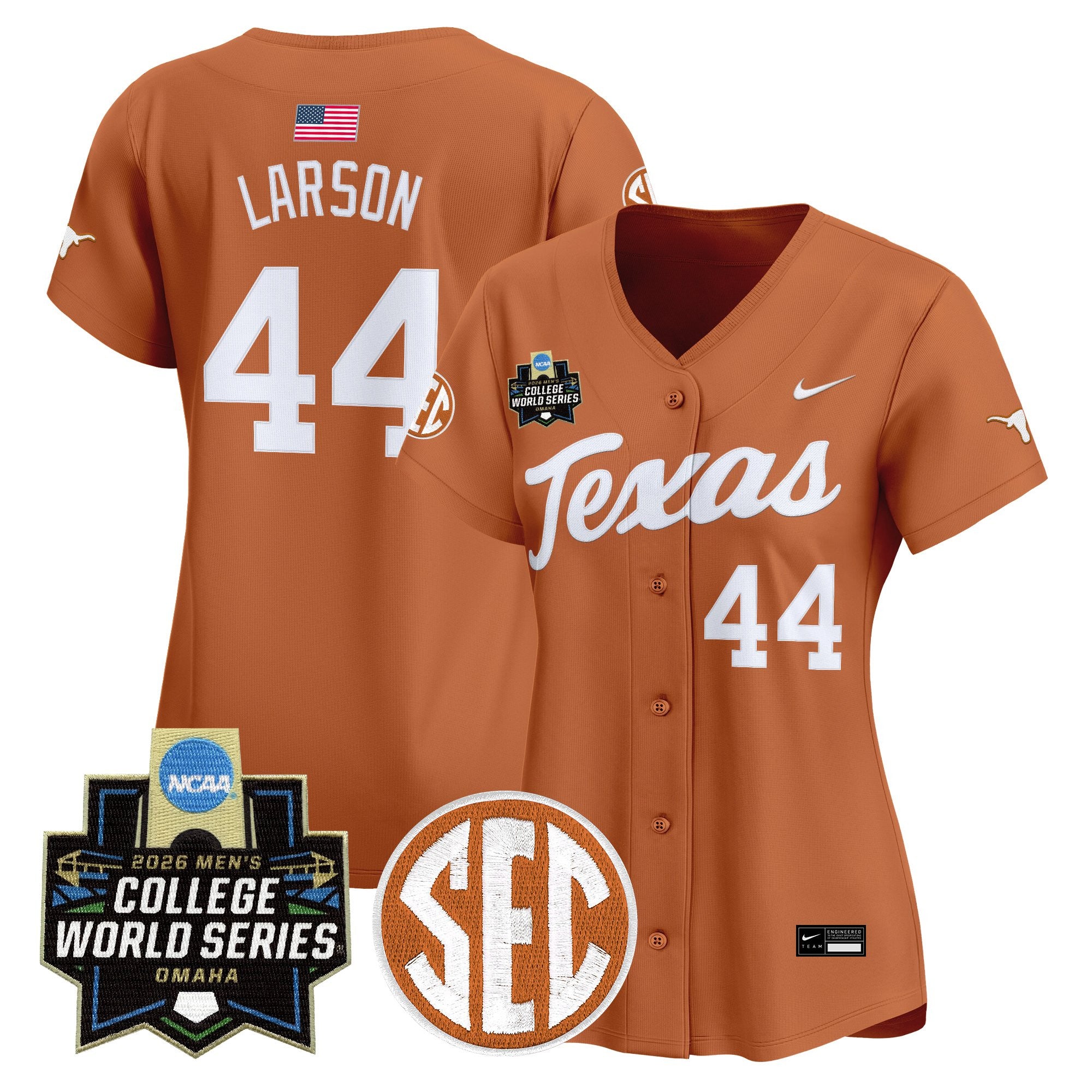Women's Texas Longhorns 2026 World Series Vapor Premier Limited Jersey - All Stitched