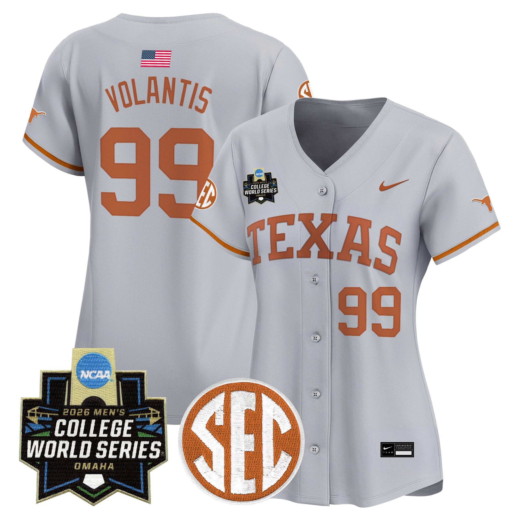 Women's Texas Longhorns 2026 World Series Vapor Premier Limited Jersey - All Stitched