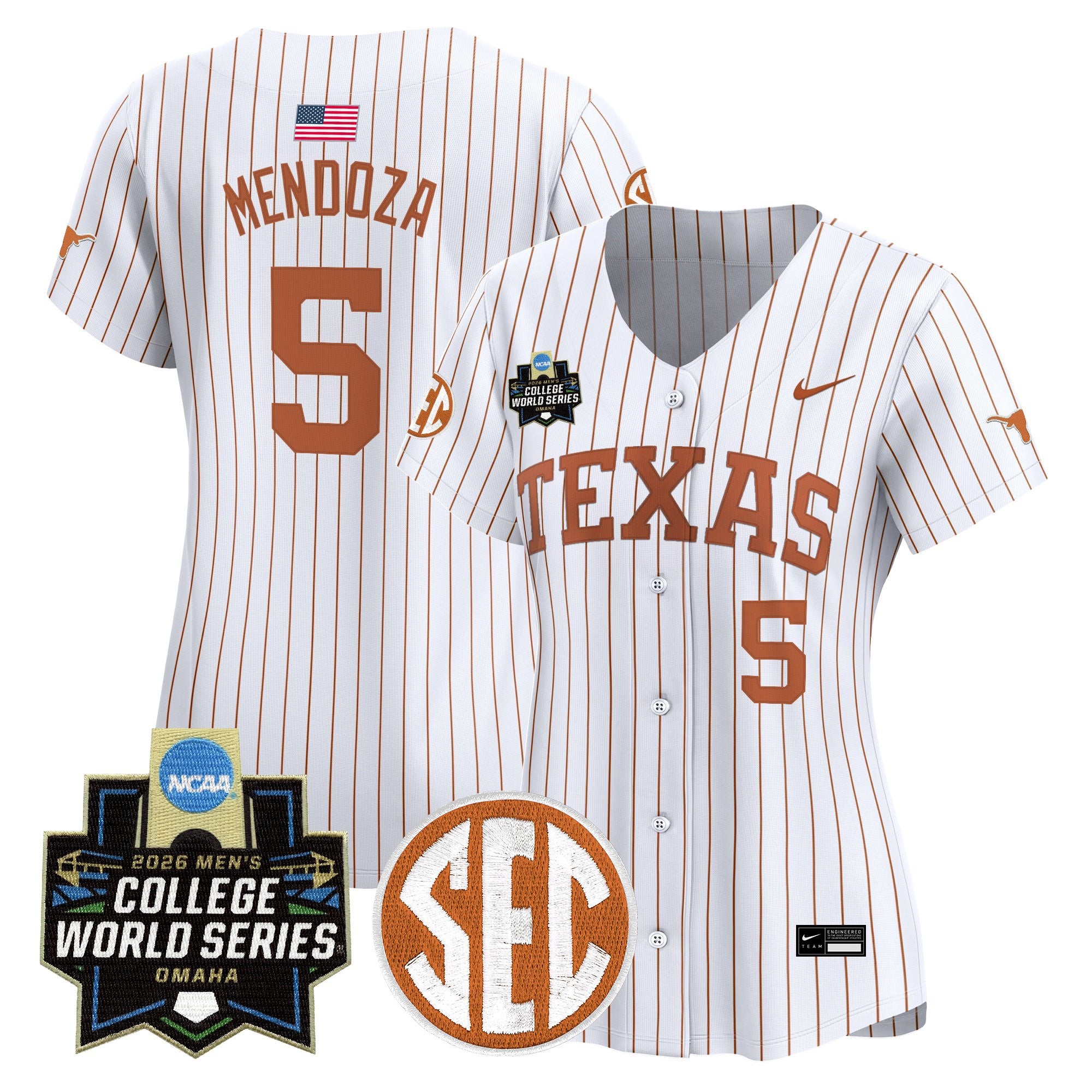Women's Texas Longhorns 2026 World Series Vapor Premier Limited Jersey - All Stitched