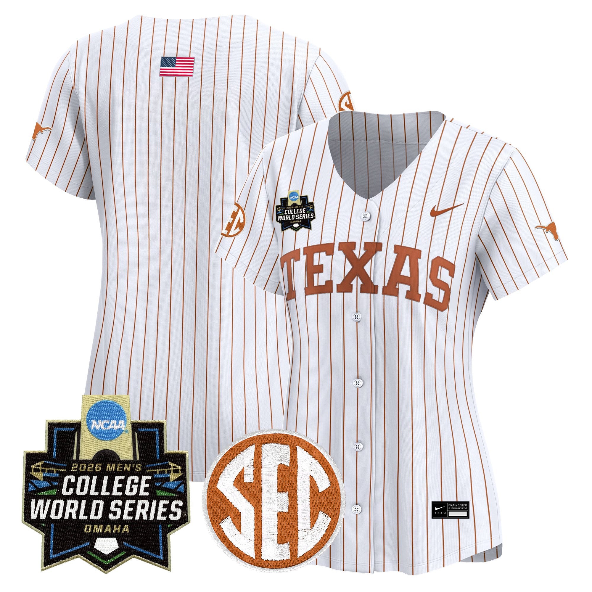 Women's Texas Longhorns 2026 World Series Vapor Premier Limited Jersey - All Stitched