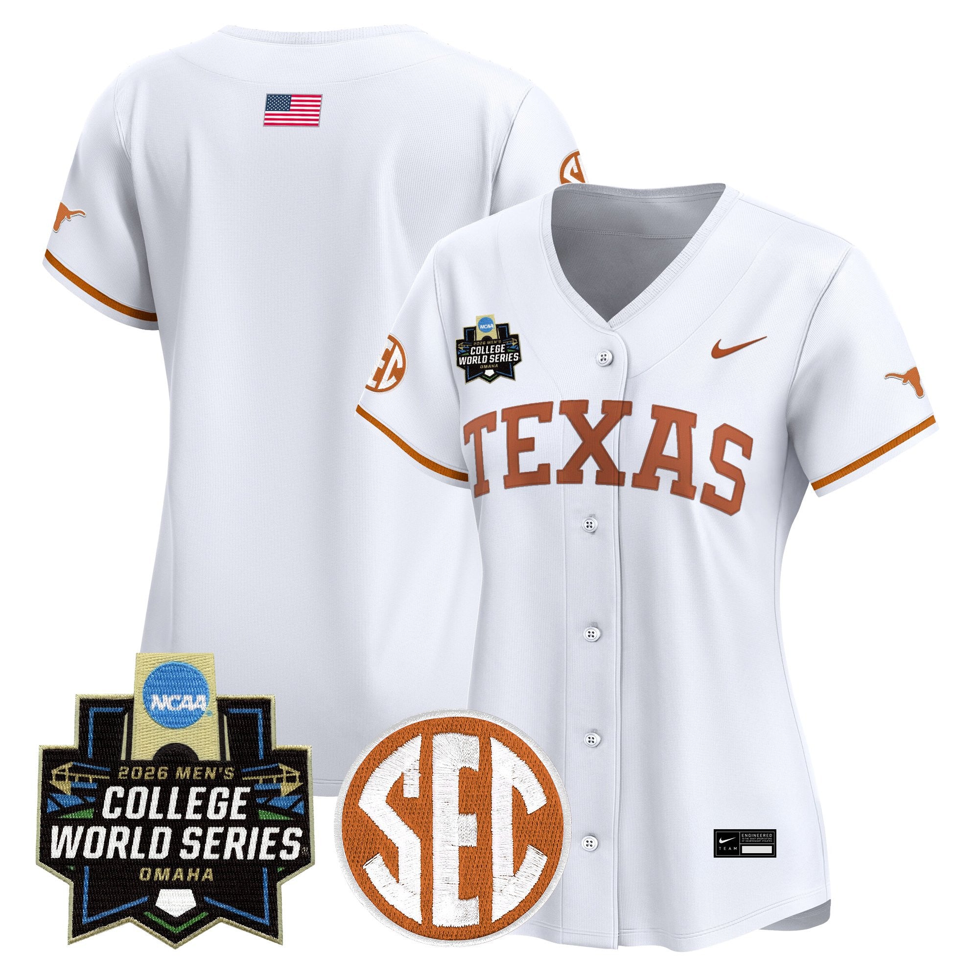 Women's Texas Longhorns 2026 World Series Vapor Premier Limited Jersey - All Stitched