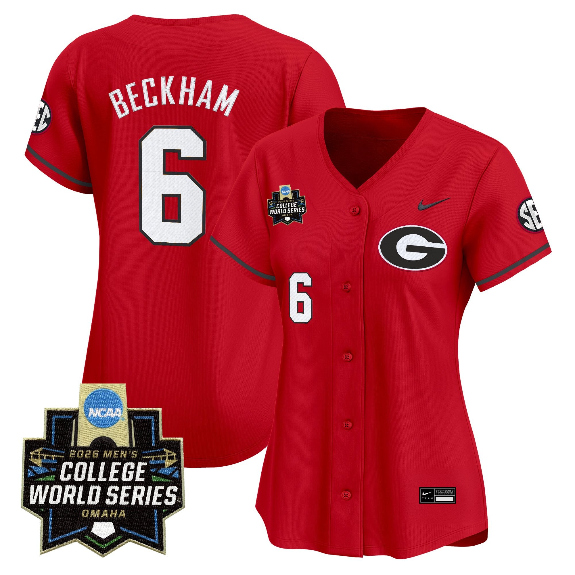 Women's Georgia Bulldogs Baseball 2026 World Series Vapor Premier Limited Jersey - All Stitched