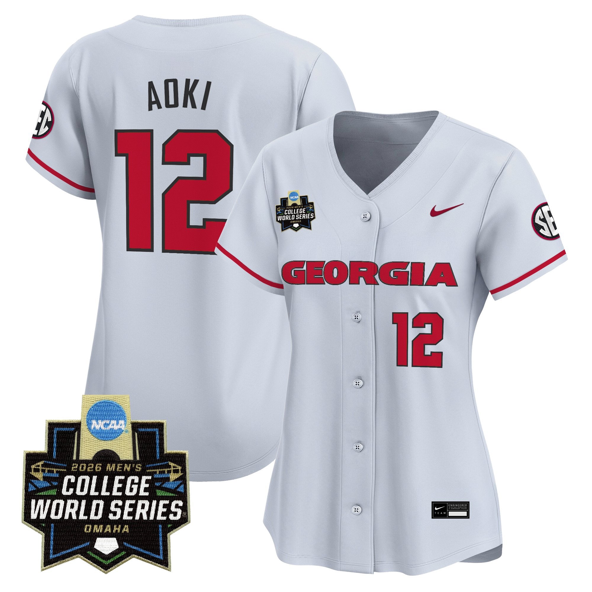 Women's Georgia Bulldogs Baseball 2026 World Series Vapor Premier Limited Jersey - All Stitched