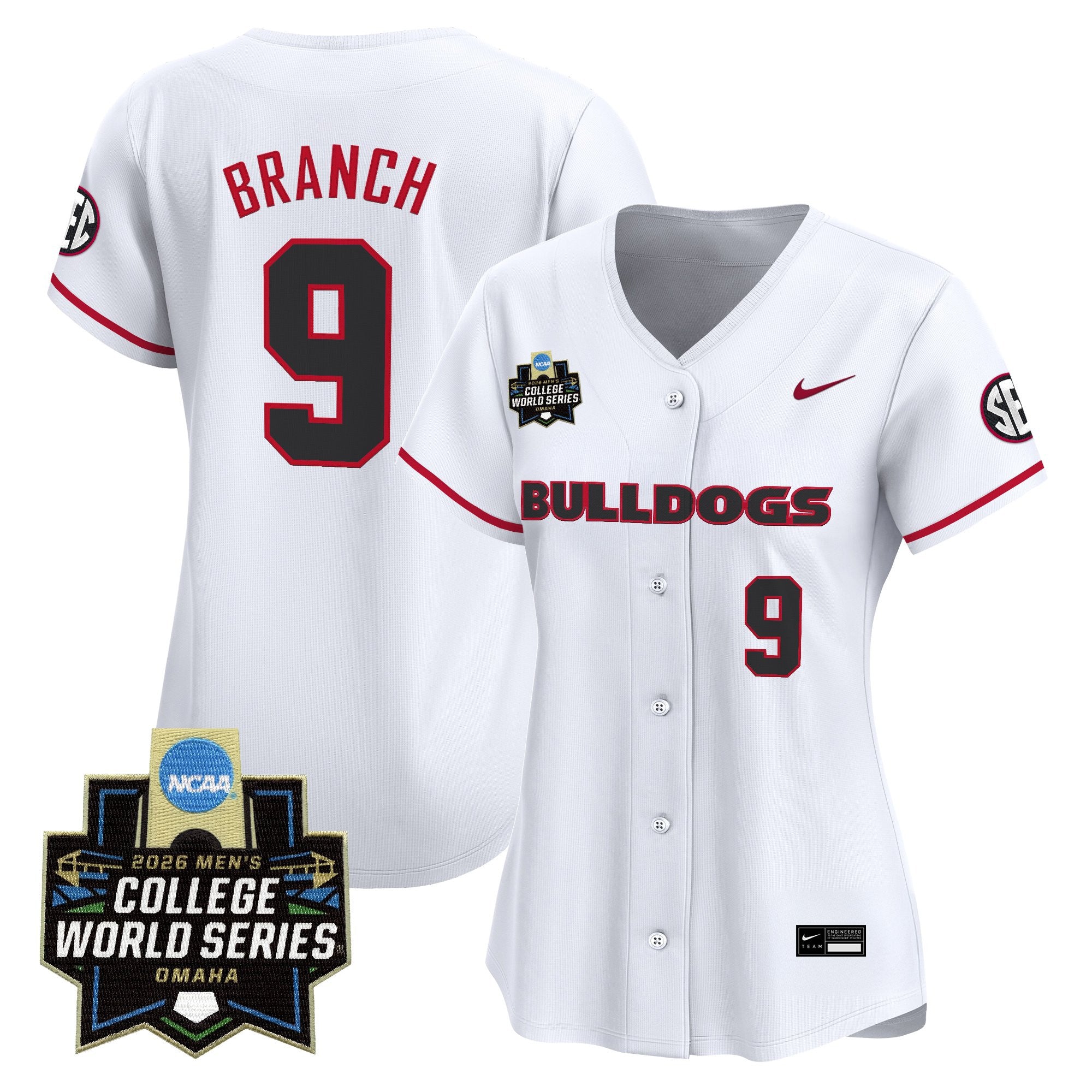 Women's Georgia Bulldogs Baseball 2026 World Series Vapor Premier Limited Jersey - All Stitched