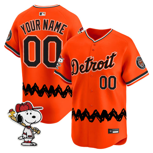 Detroit Tigers x Peanuts Vapor Premier Limited Custom Jersey - Stitched