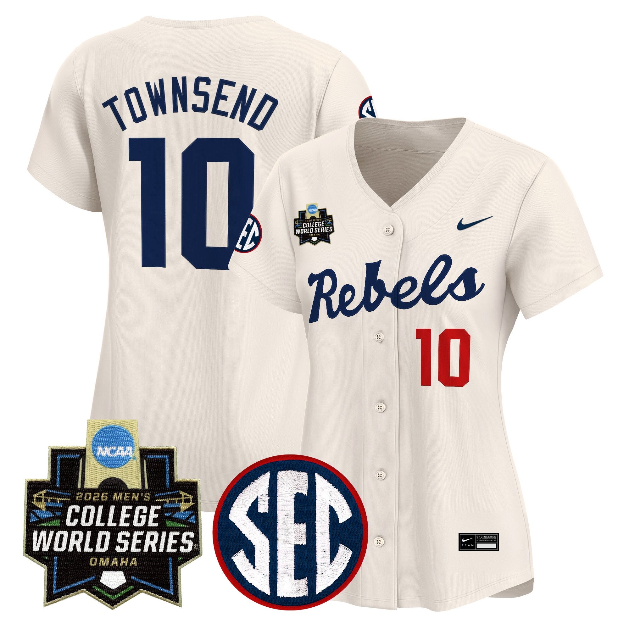 Women's Ole Miss Rebels 2026 World Series Vapor Premier Limited Jersey - All Stitched